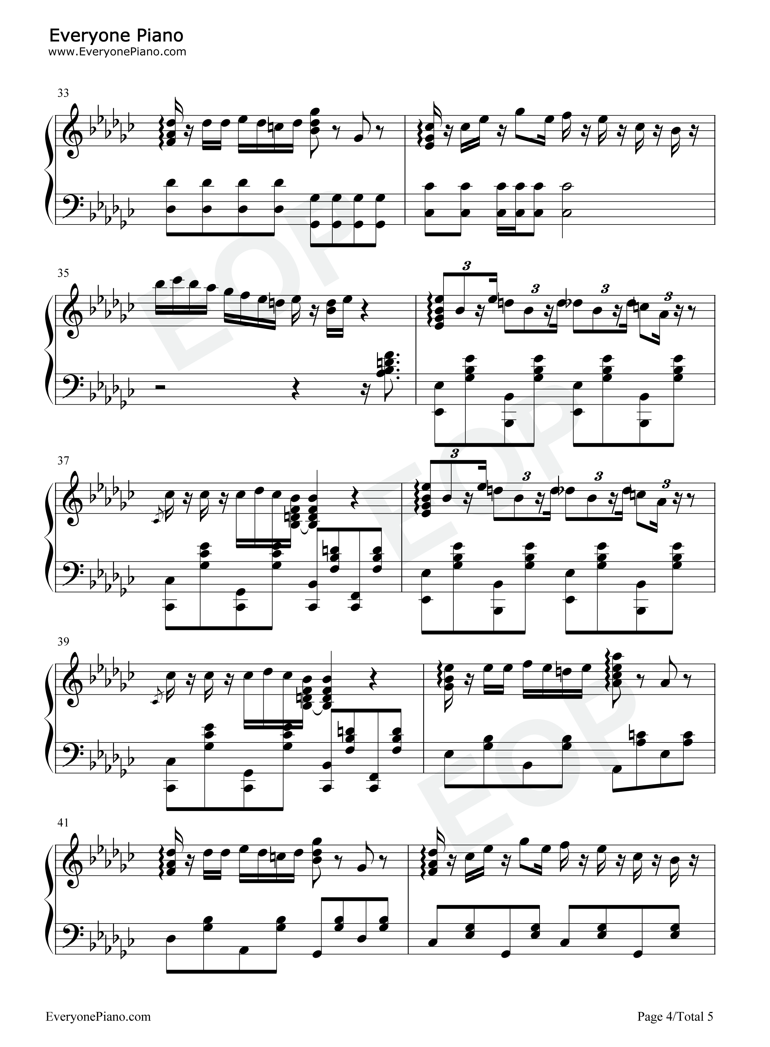 Betty_Boop钢琴谱_Charlie_Puth