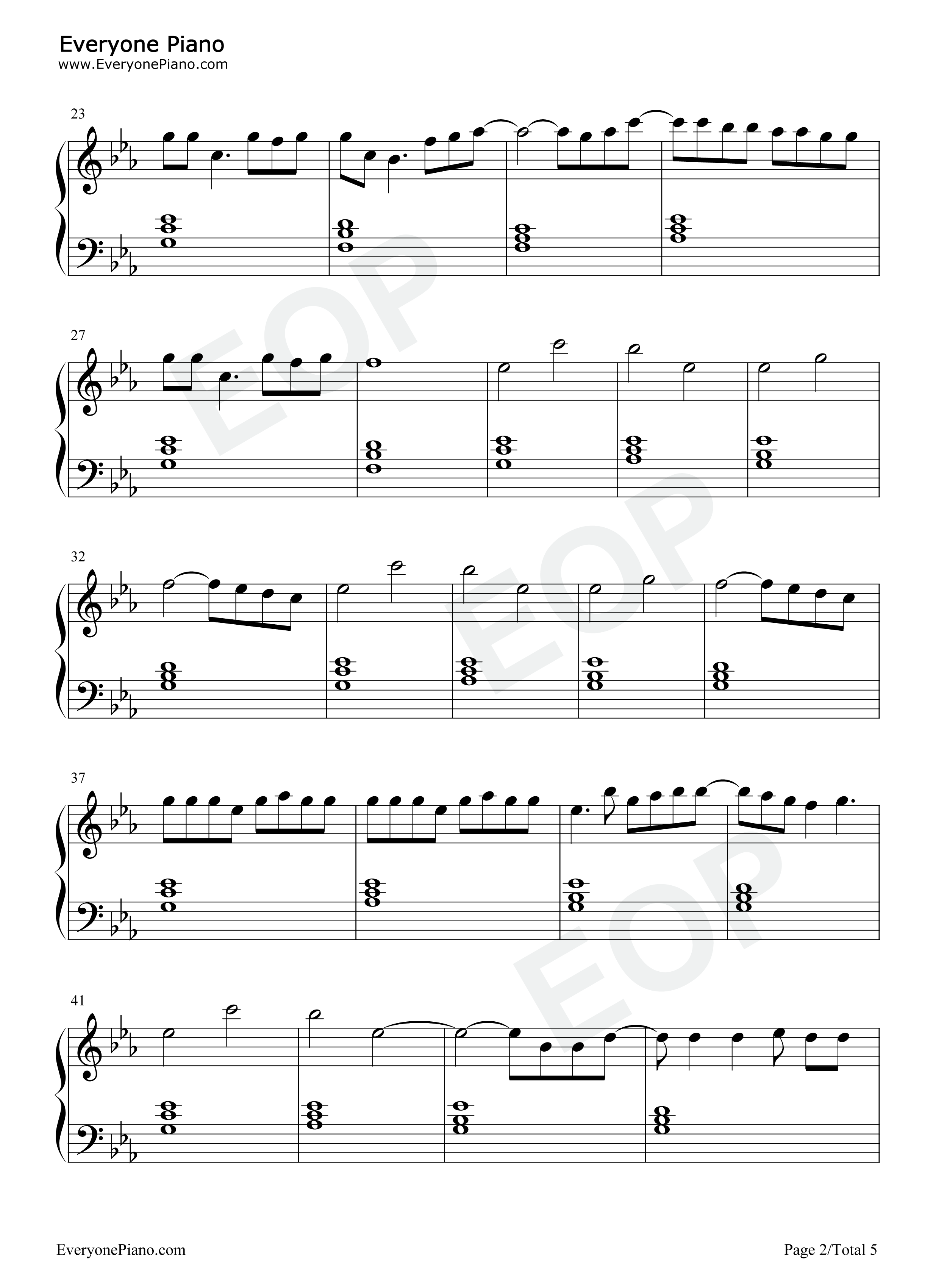 Sine_From_Above钢琴谱_Lady_Gaga_Elton_John