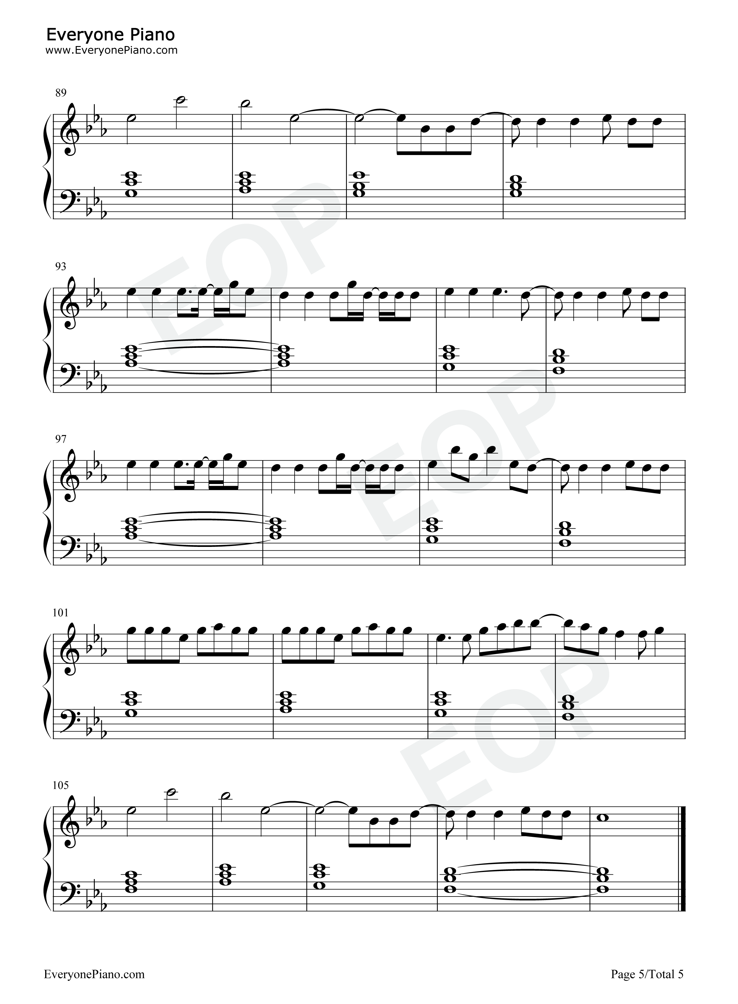 Sine_From_Above钢琴谱_Lady_Gaga_Elton_John