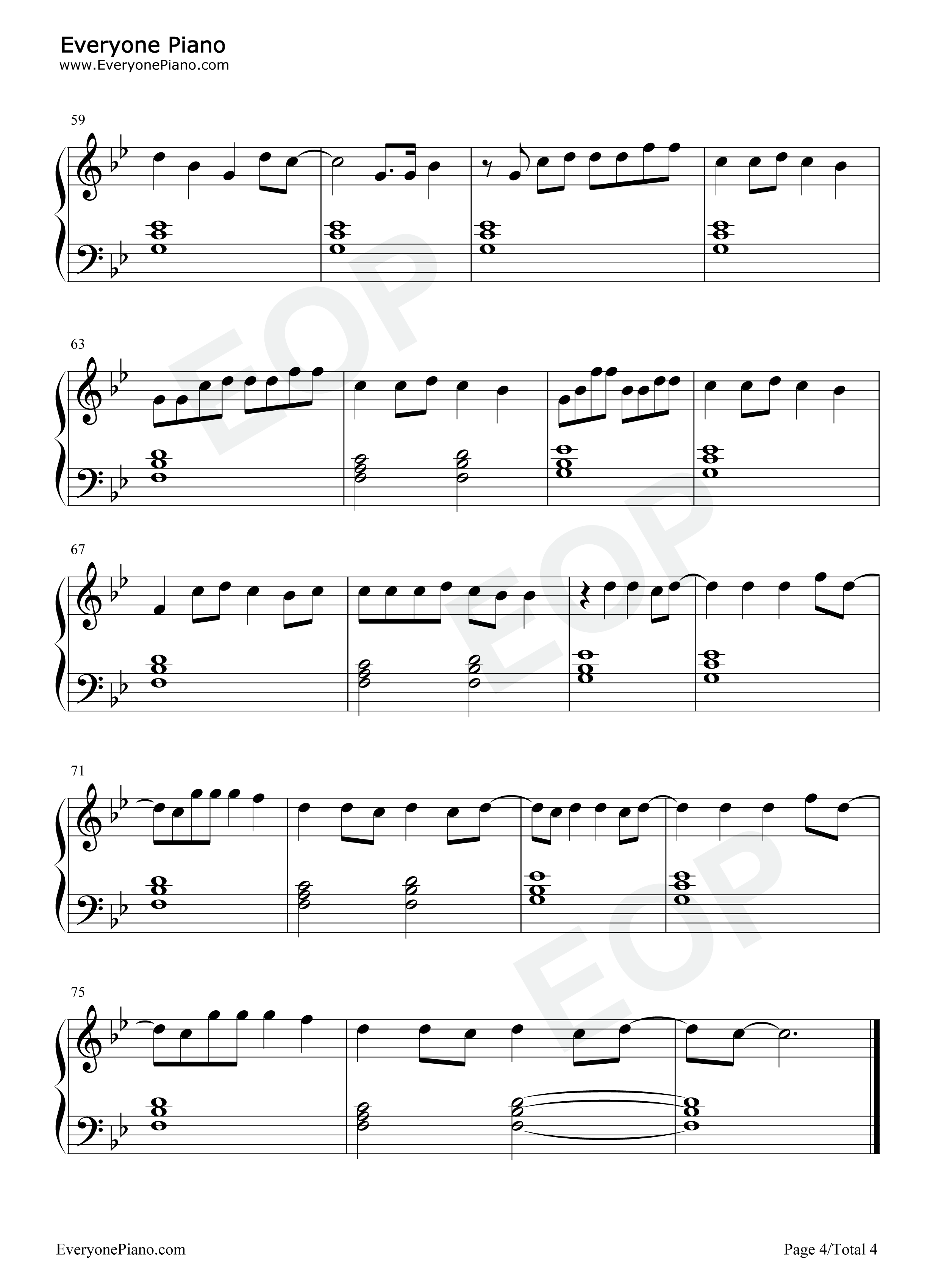 911钢琴谱_Lady_Gaga