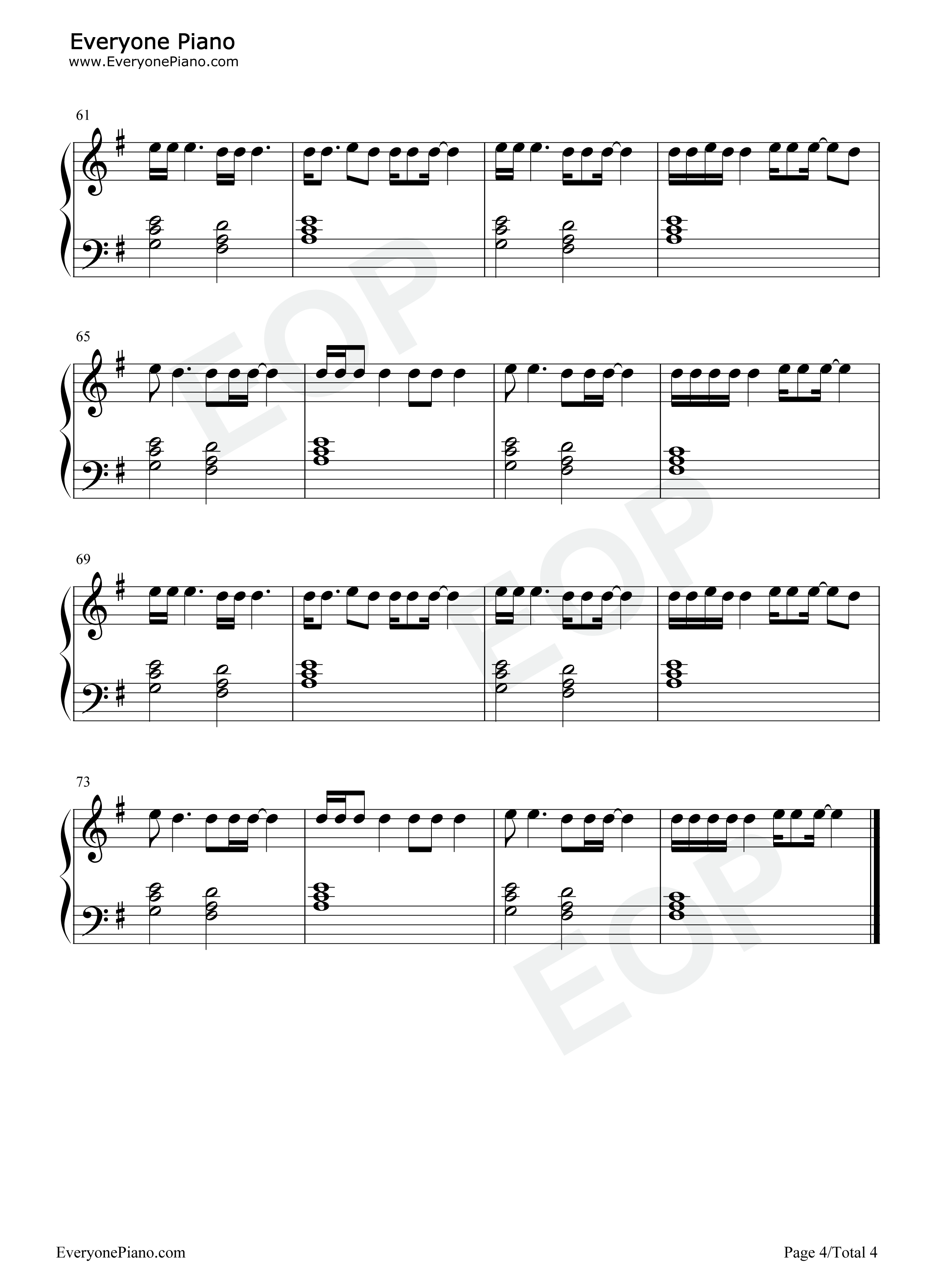 Babylon钢琴谱_Lady_Gaga