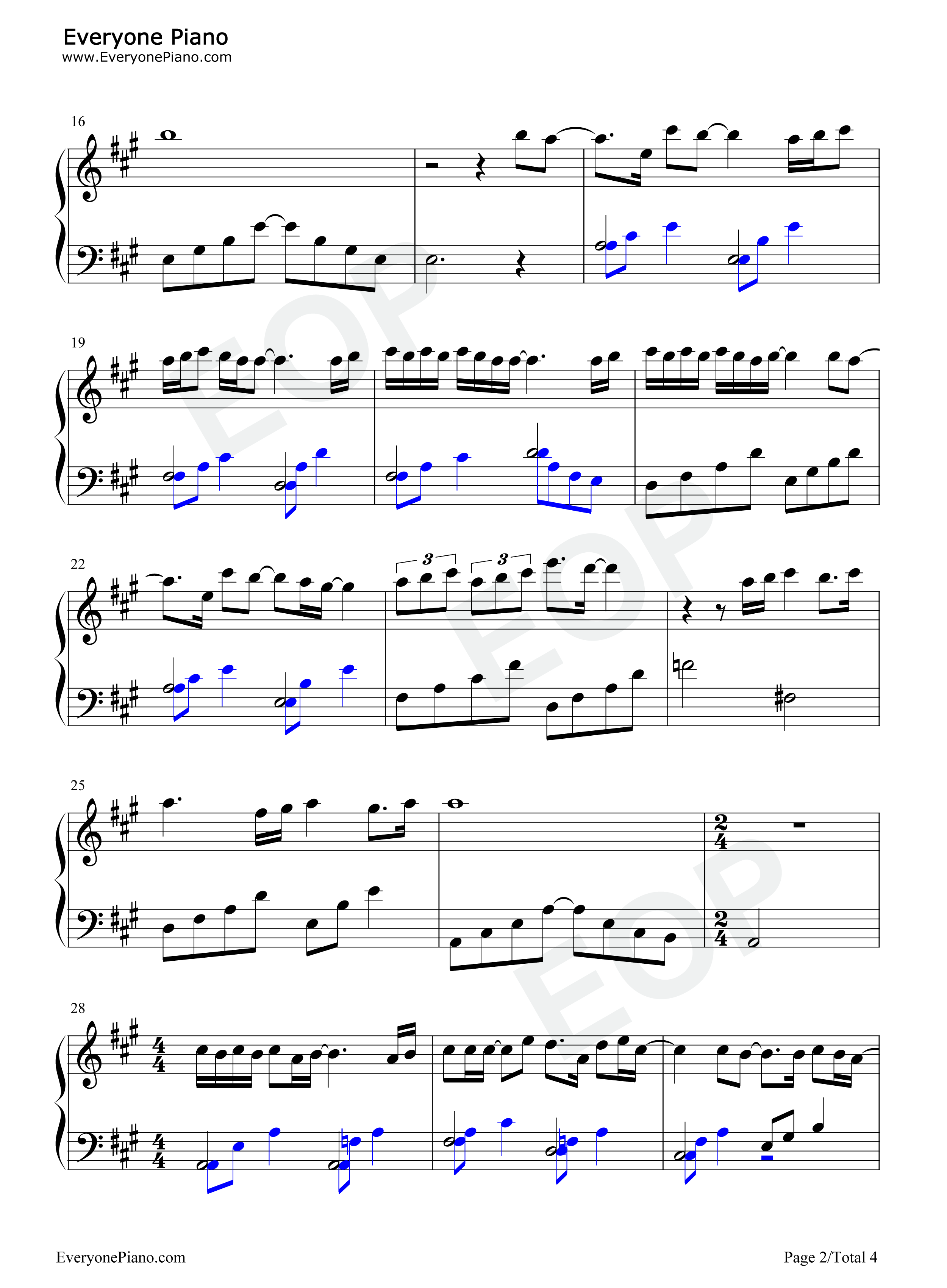 Here_I_Am_Again钢琴谱_白艺潾