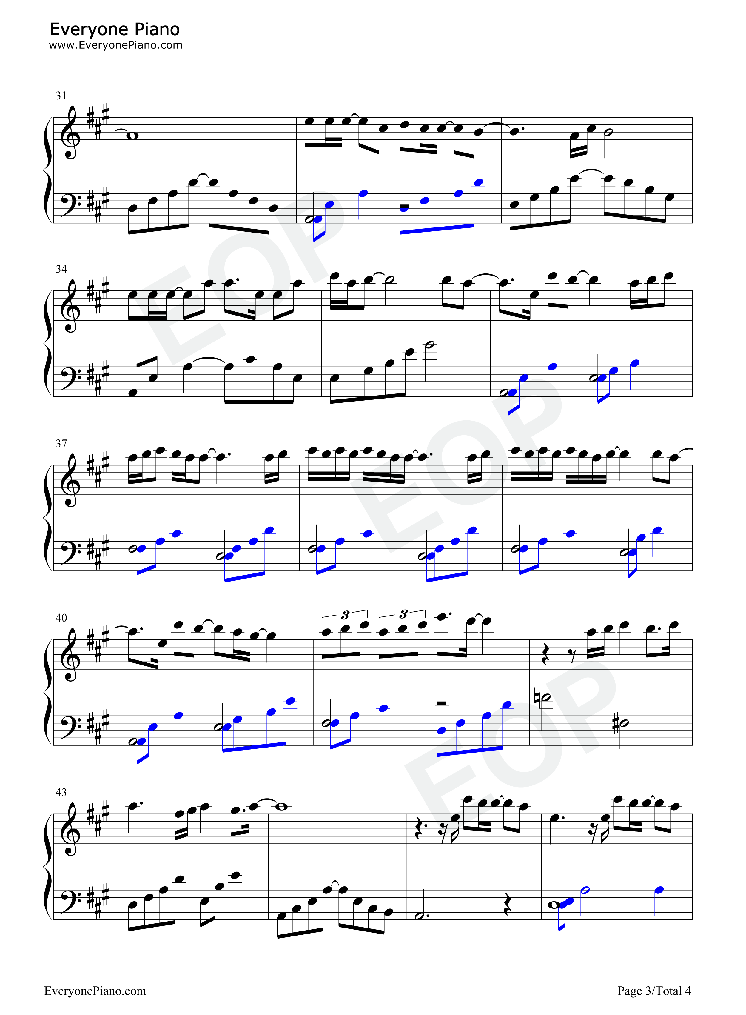 Here_I_Am_Again钢琴谱_白艺潾