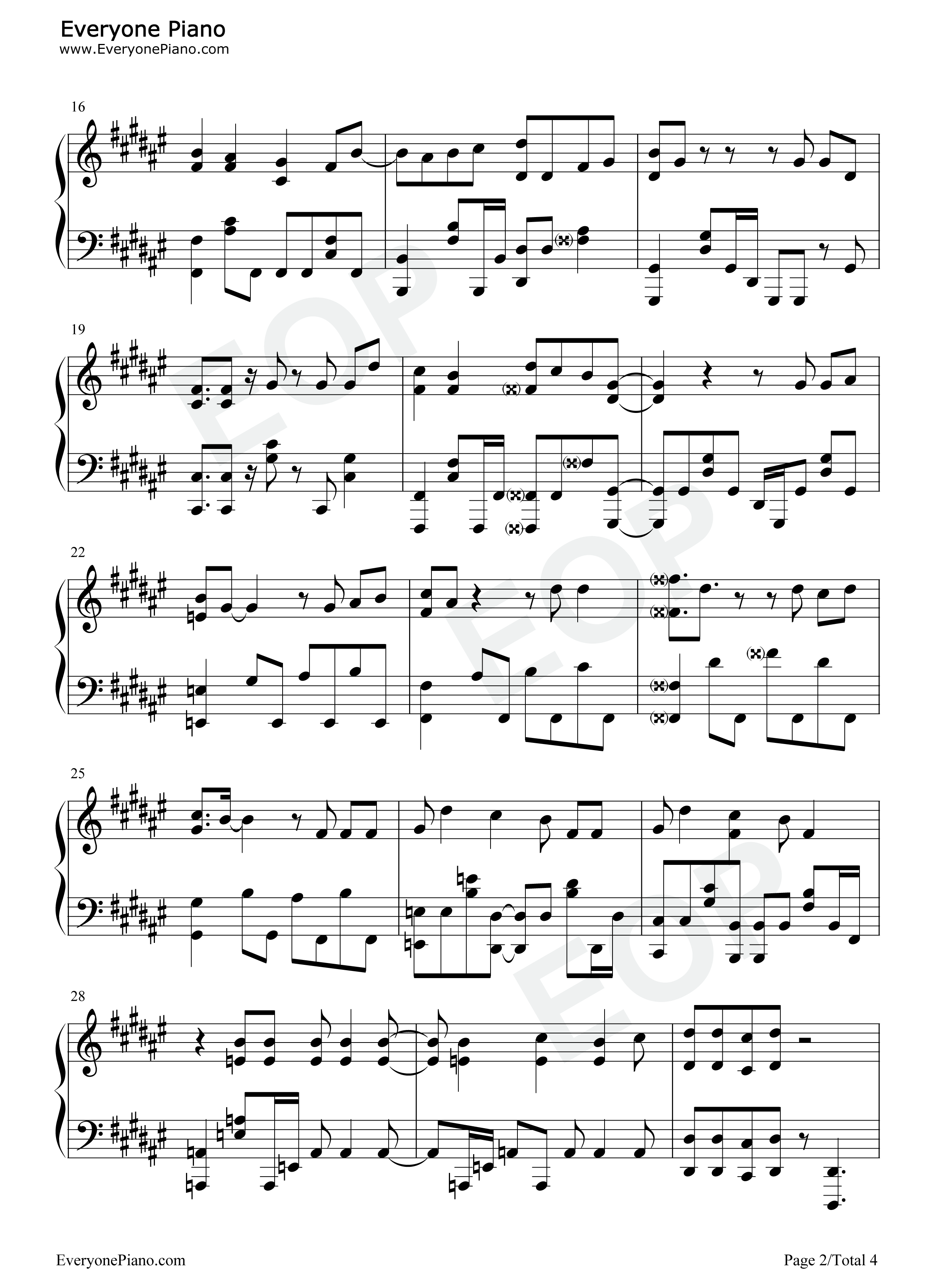 DADDY_DADDY_DO钢琴谱_铃木雅之_铃木爱理