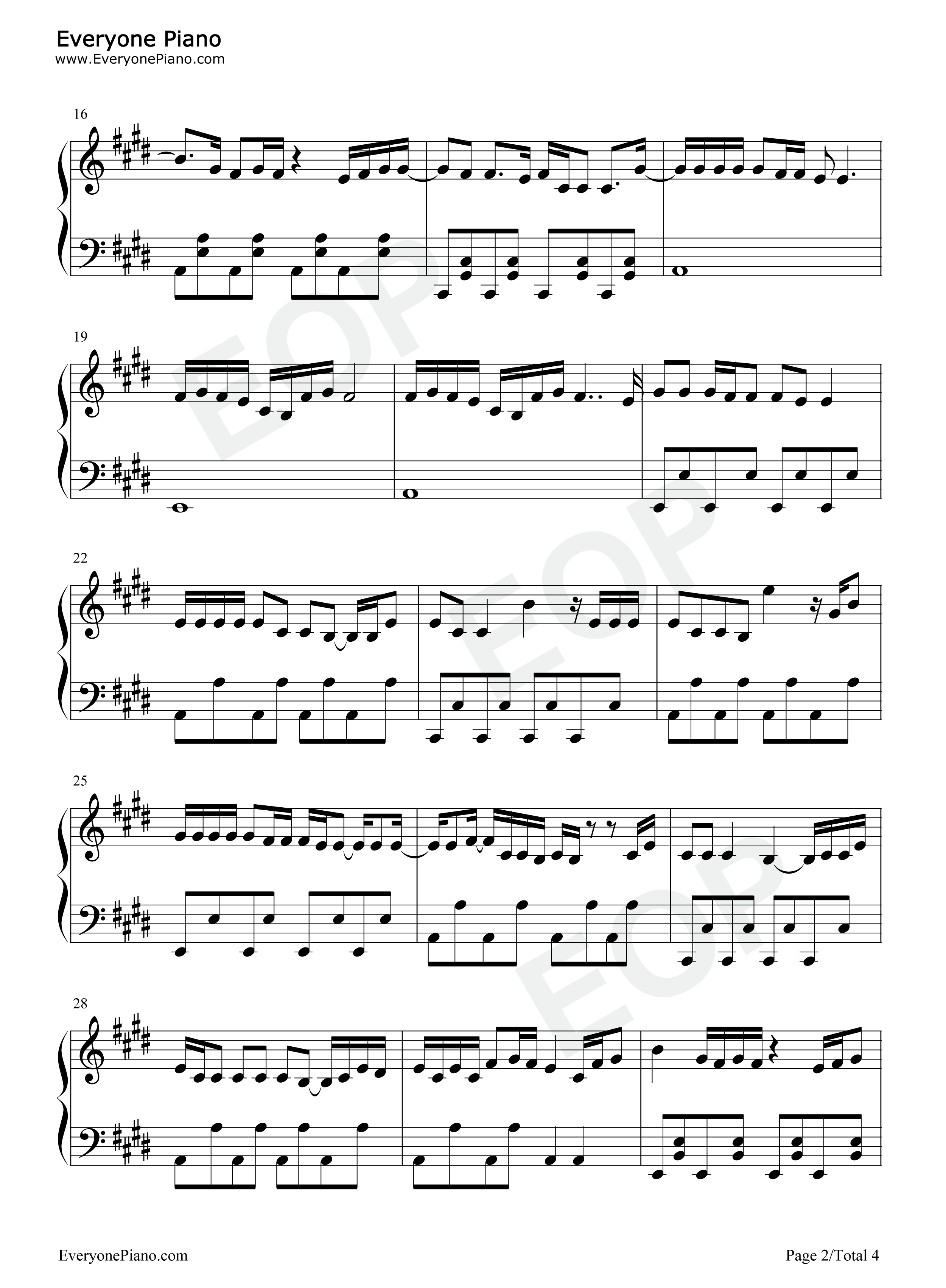 Die_from_a_Broken_Heart钢琴谱_Maddie_&_Tae