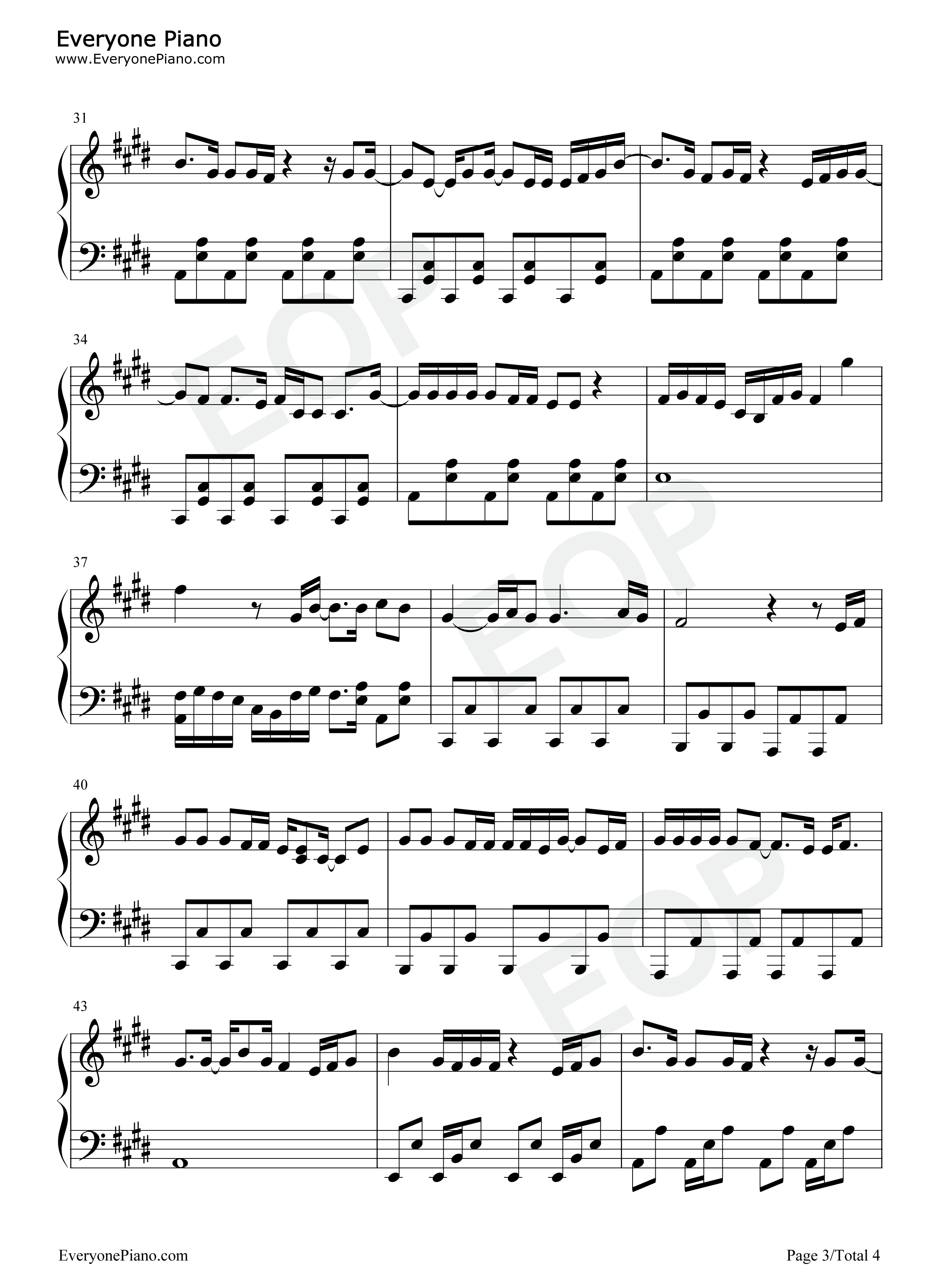 Die_from_a_Broken_Heart钢琴谱_Maddie_&_Tae