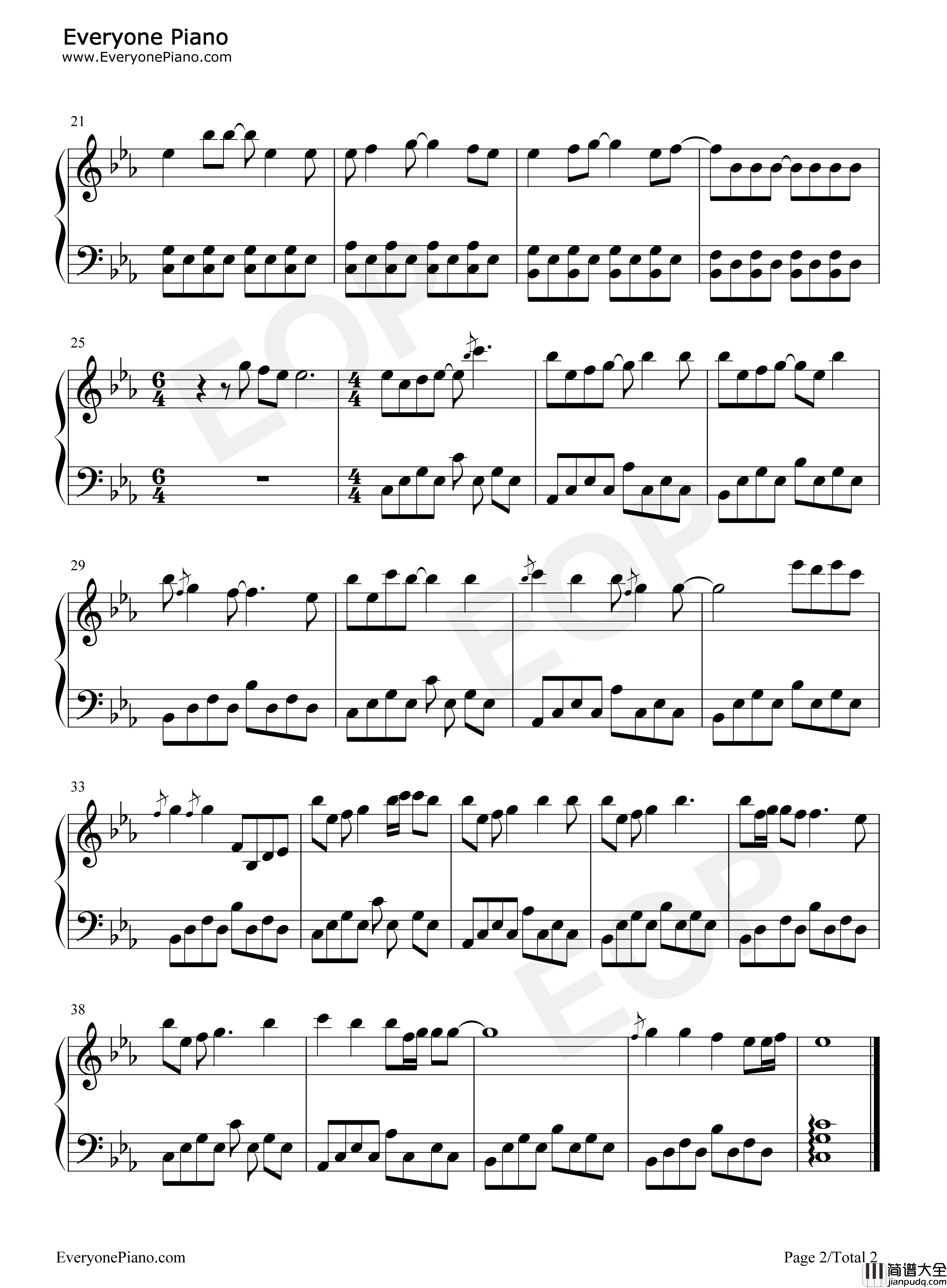 坠落星空钢琴谱_小星星Aurora