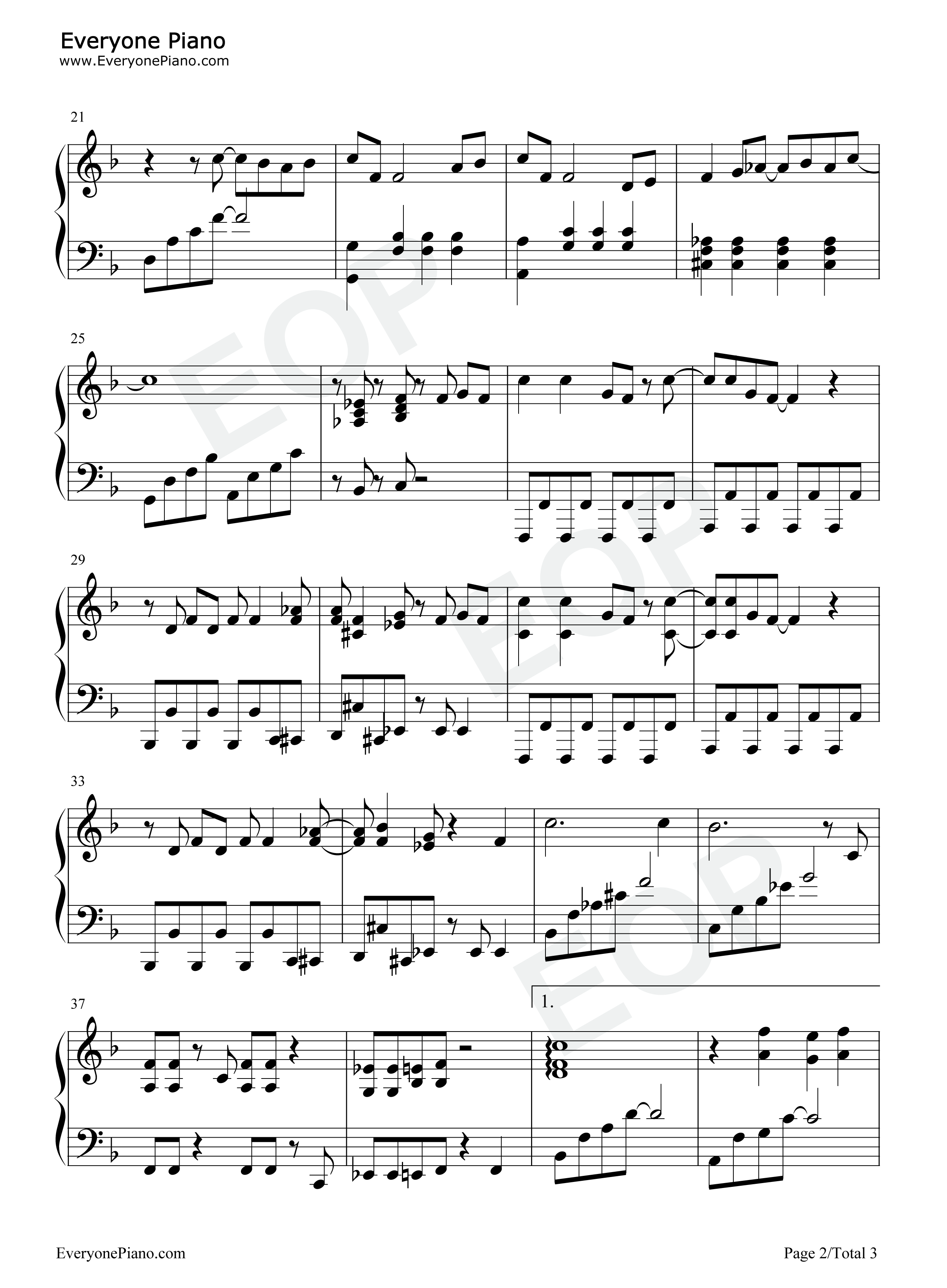 12MINI主题曲钢琴谱_Wiwi_Kuan