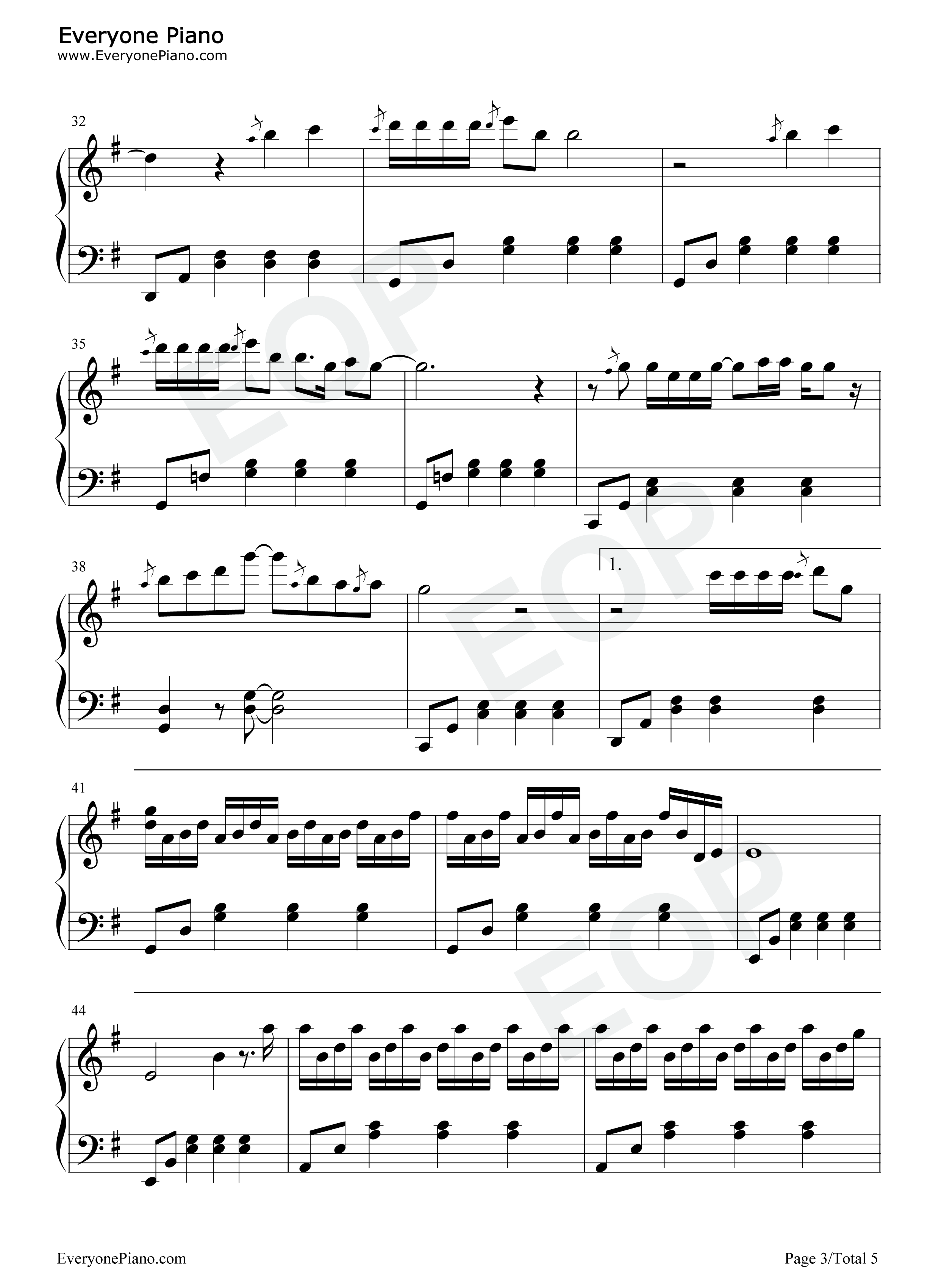 在一起嘛好不好钢琴谱_李荣浩