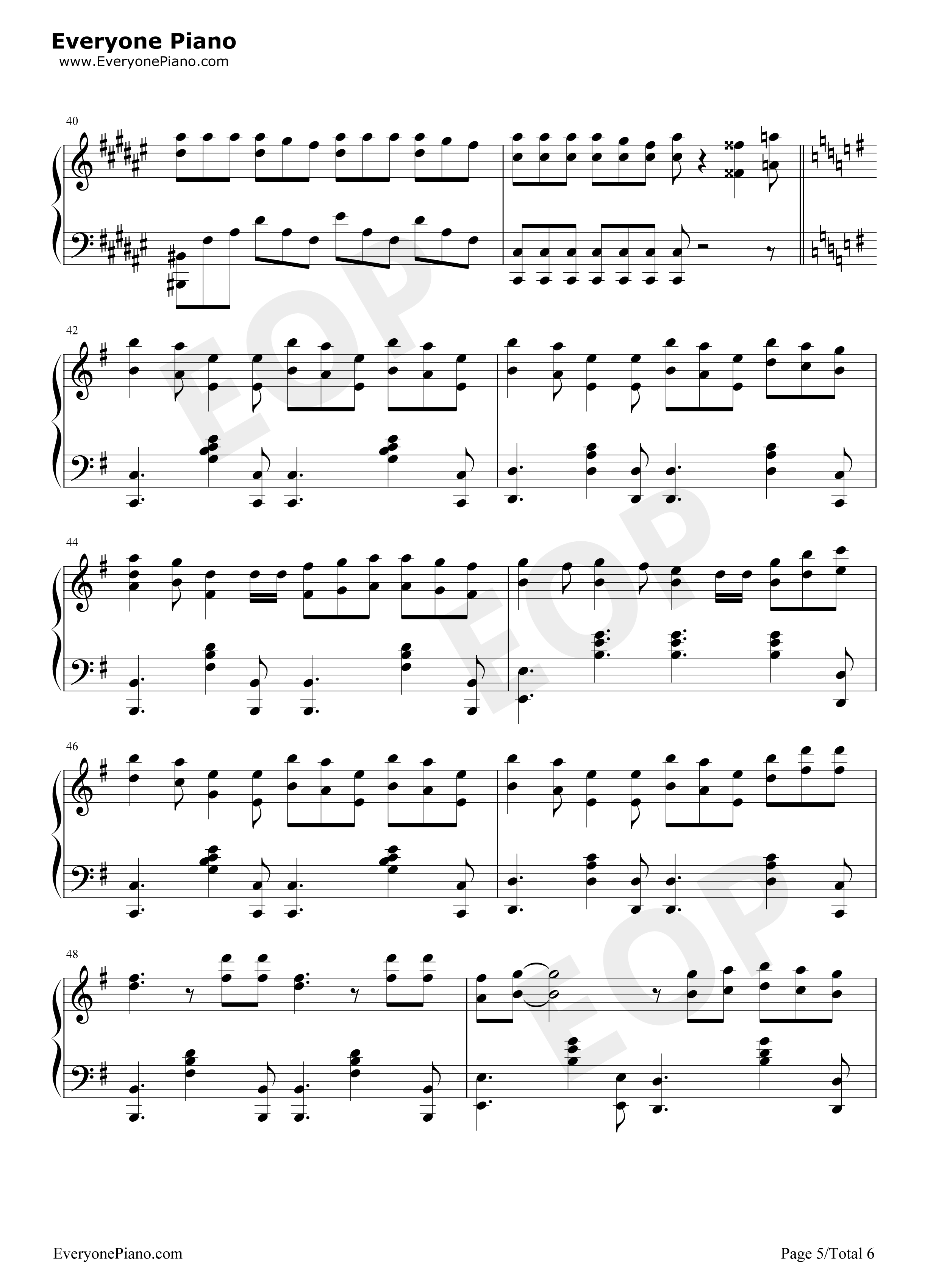 Wonderful_U钢琴谱_AGA