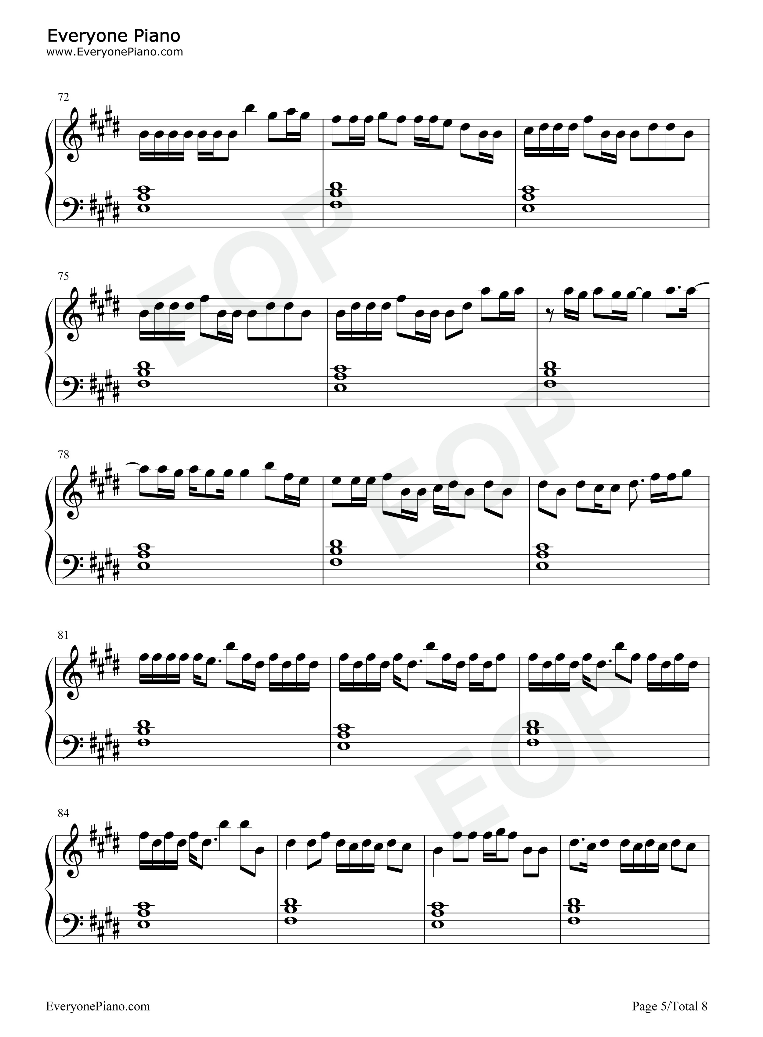 Black_Parade钢琴谱_Beyoncé