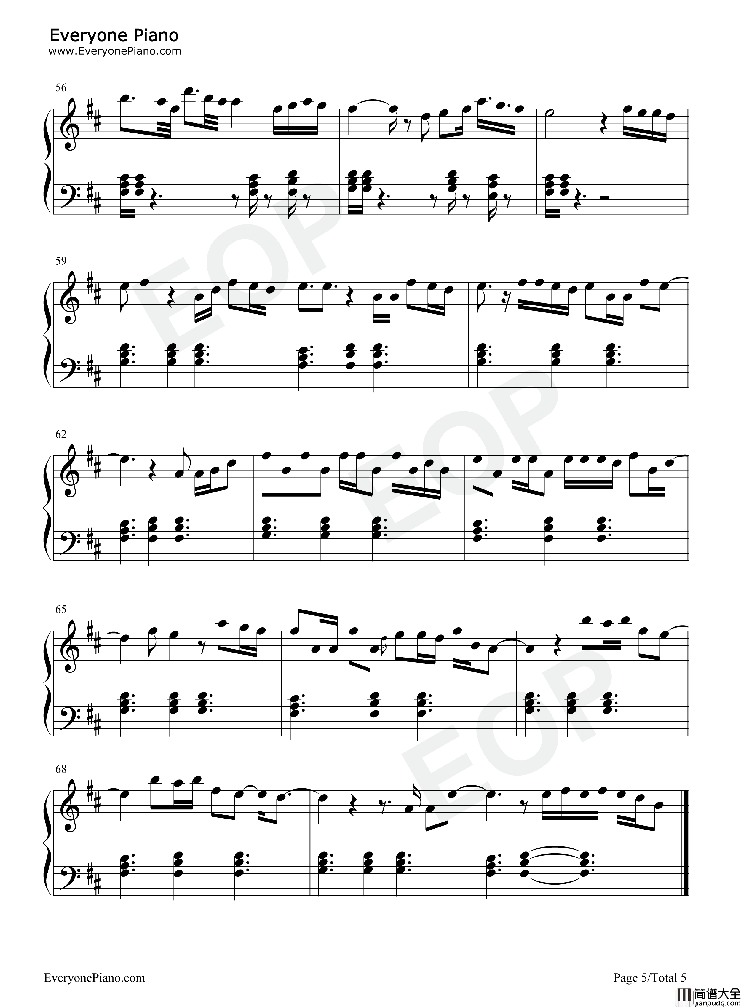 Candy钢琴谱_边伯贤