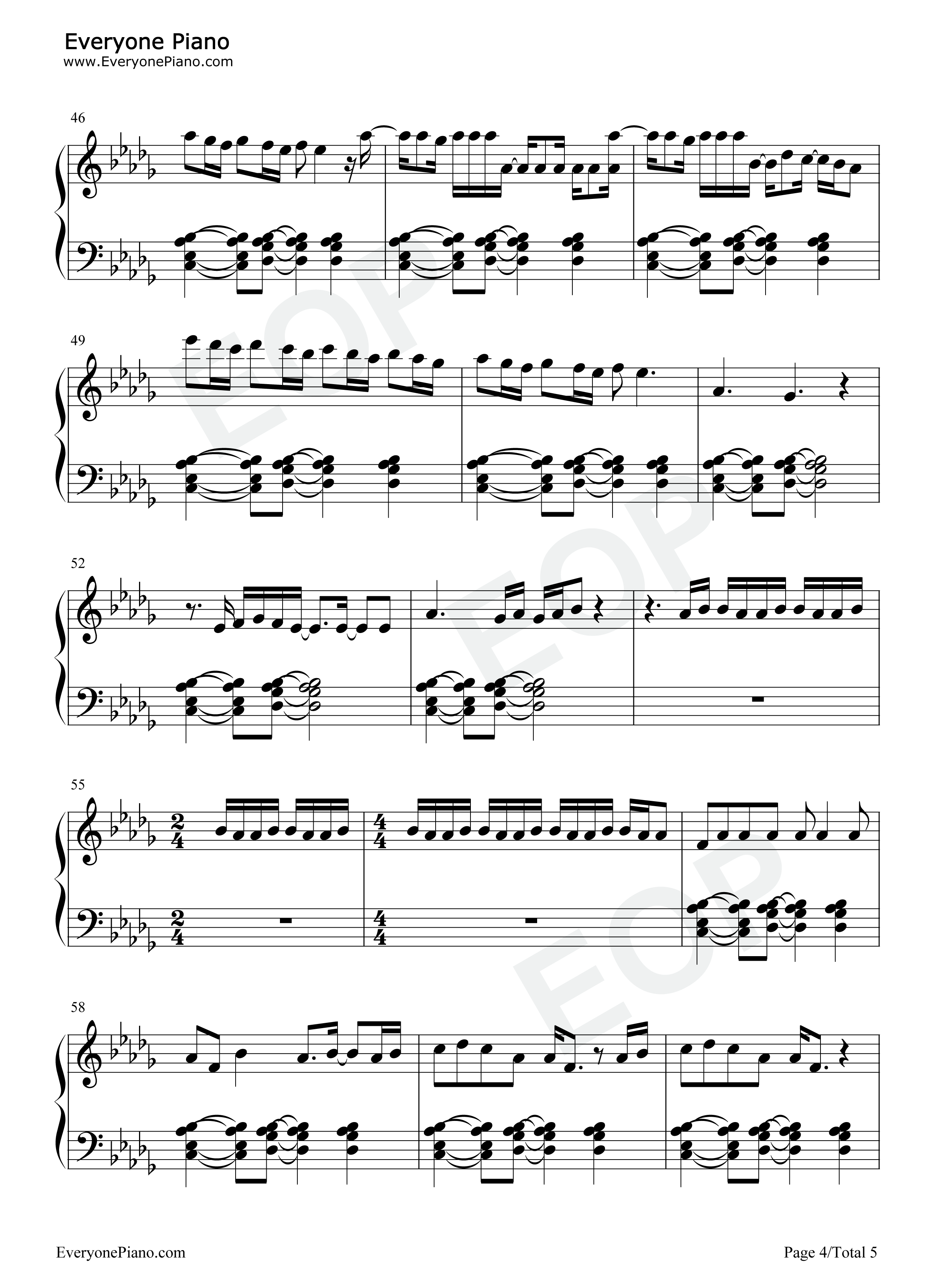 Girlfriend钢琴谱_Charlie_Puth