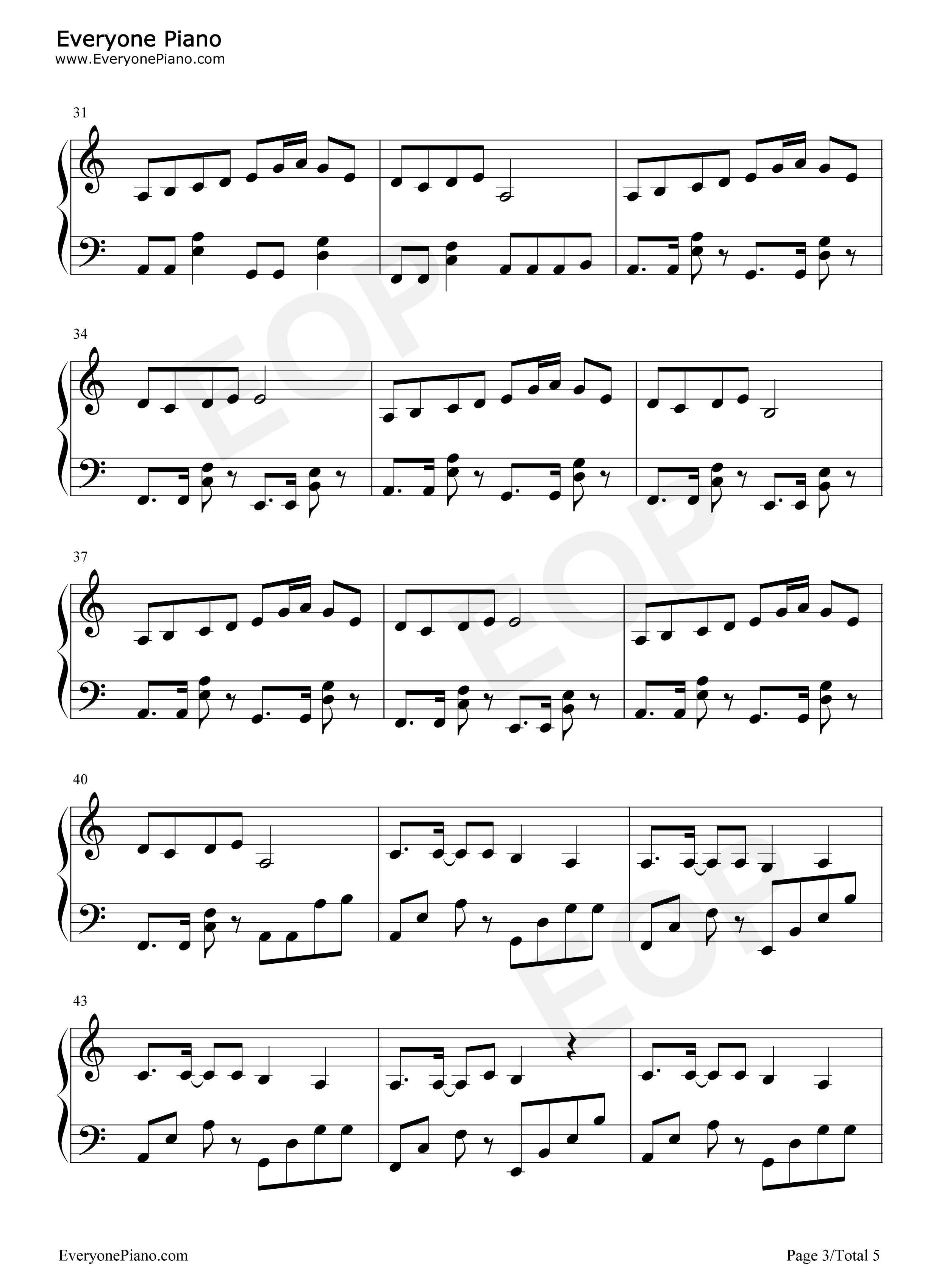 广寒宫钢琴谱_丸子呦