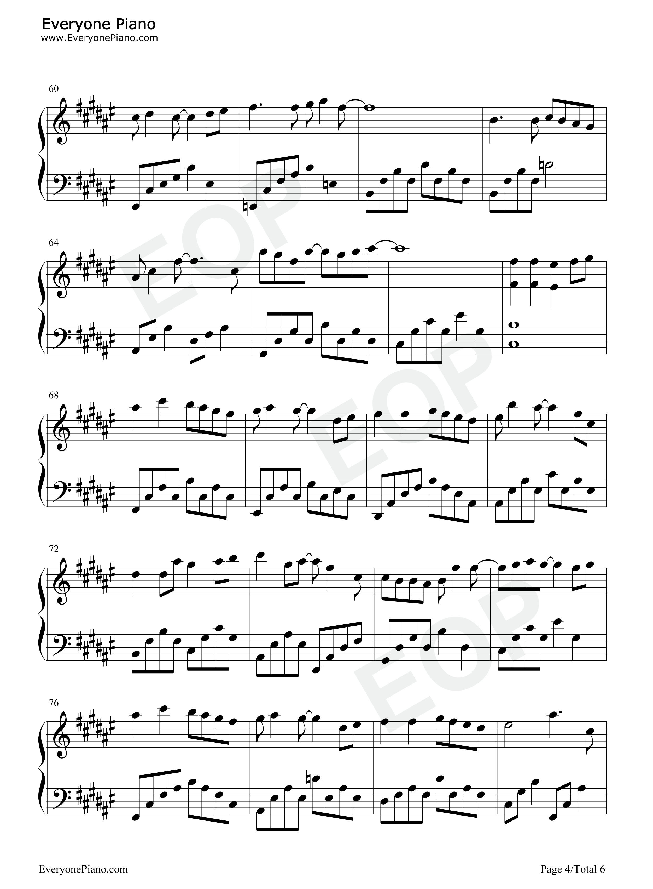 时光与你都很甜钢琴谱_吕小雨_孙泽源