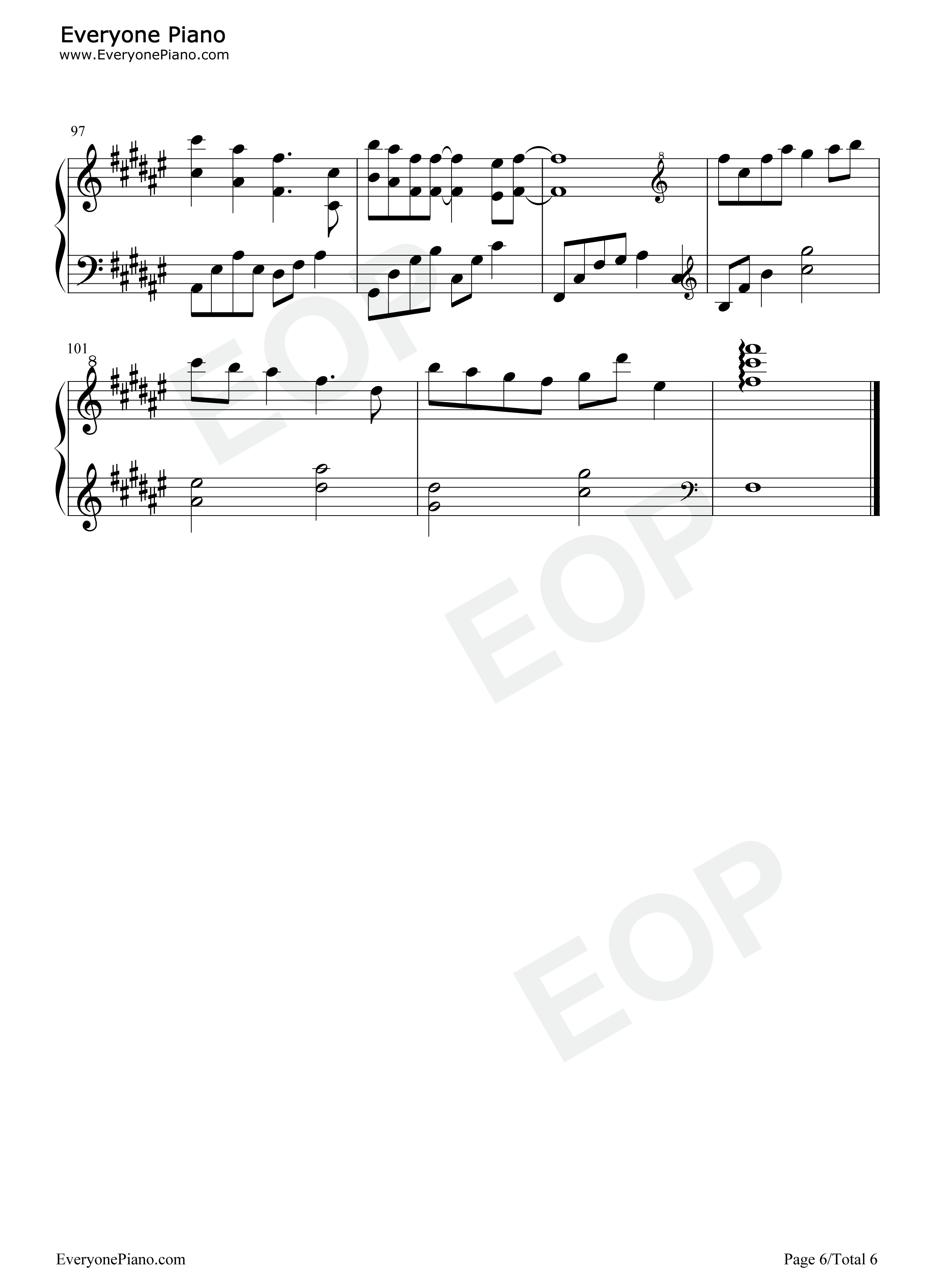 时光与你都很甜钢琴谱_吕小雨_孙泽源