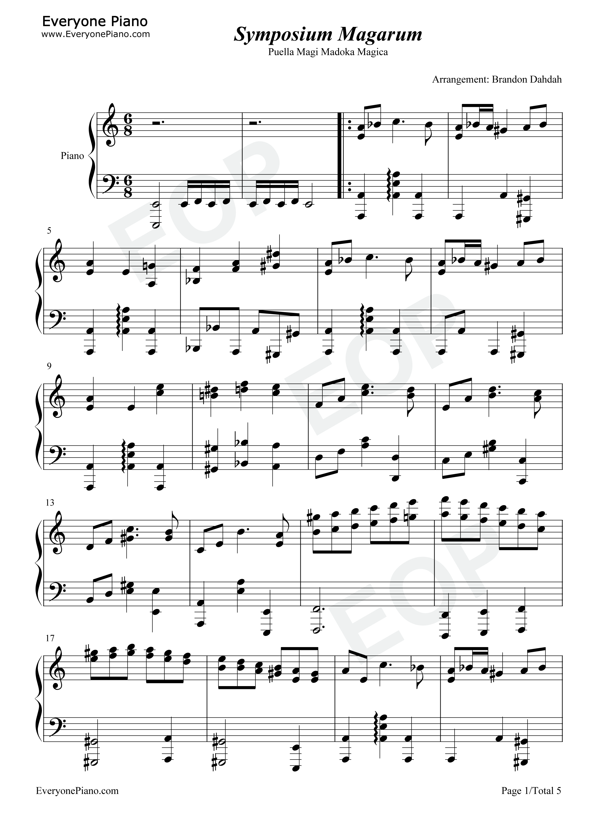 Symposium_Magarum钢琴谱_梶浦由记