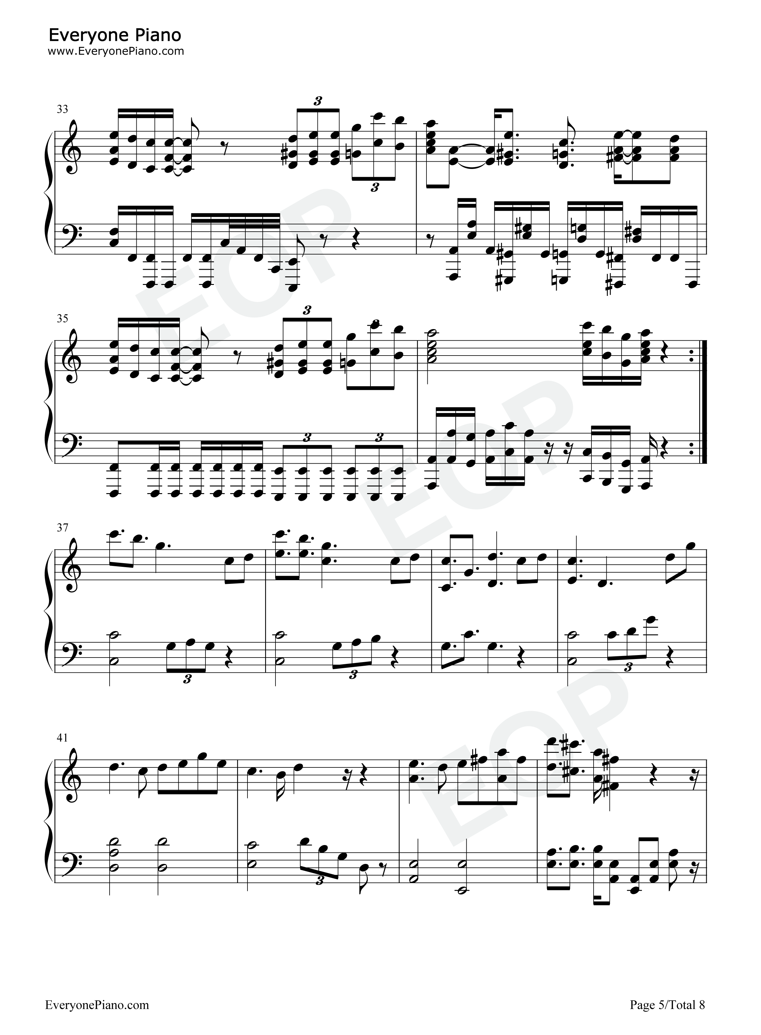 BRAVE_JEWEL钢琴谱_Roselia