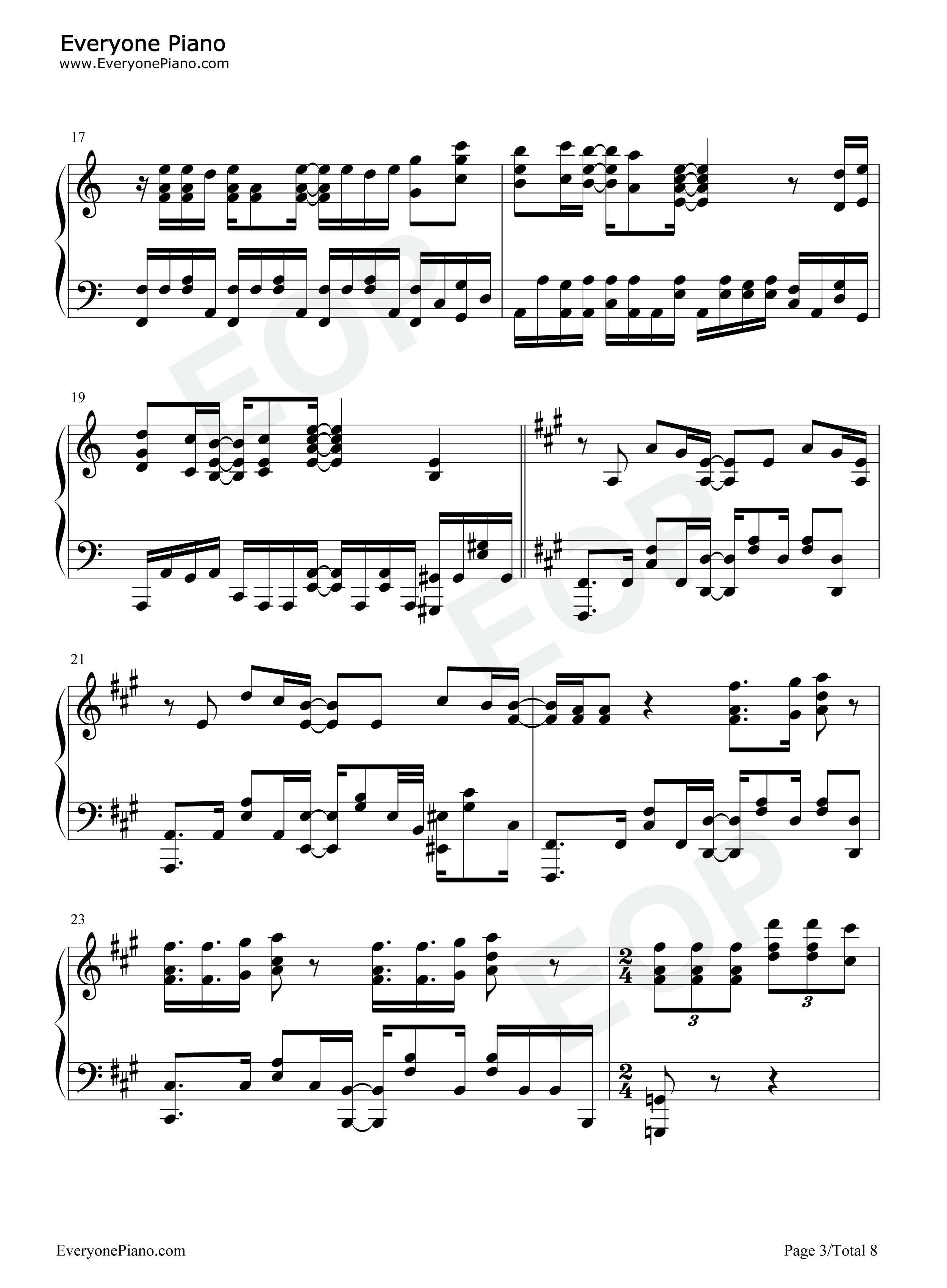 BRAVE_JEWEL钢琴谱_Roselia