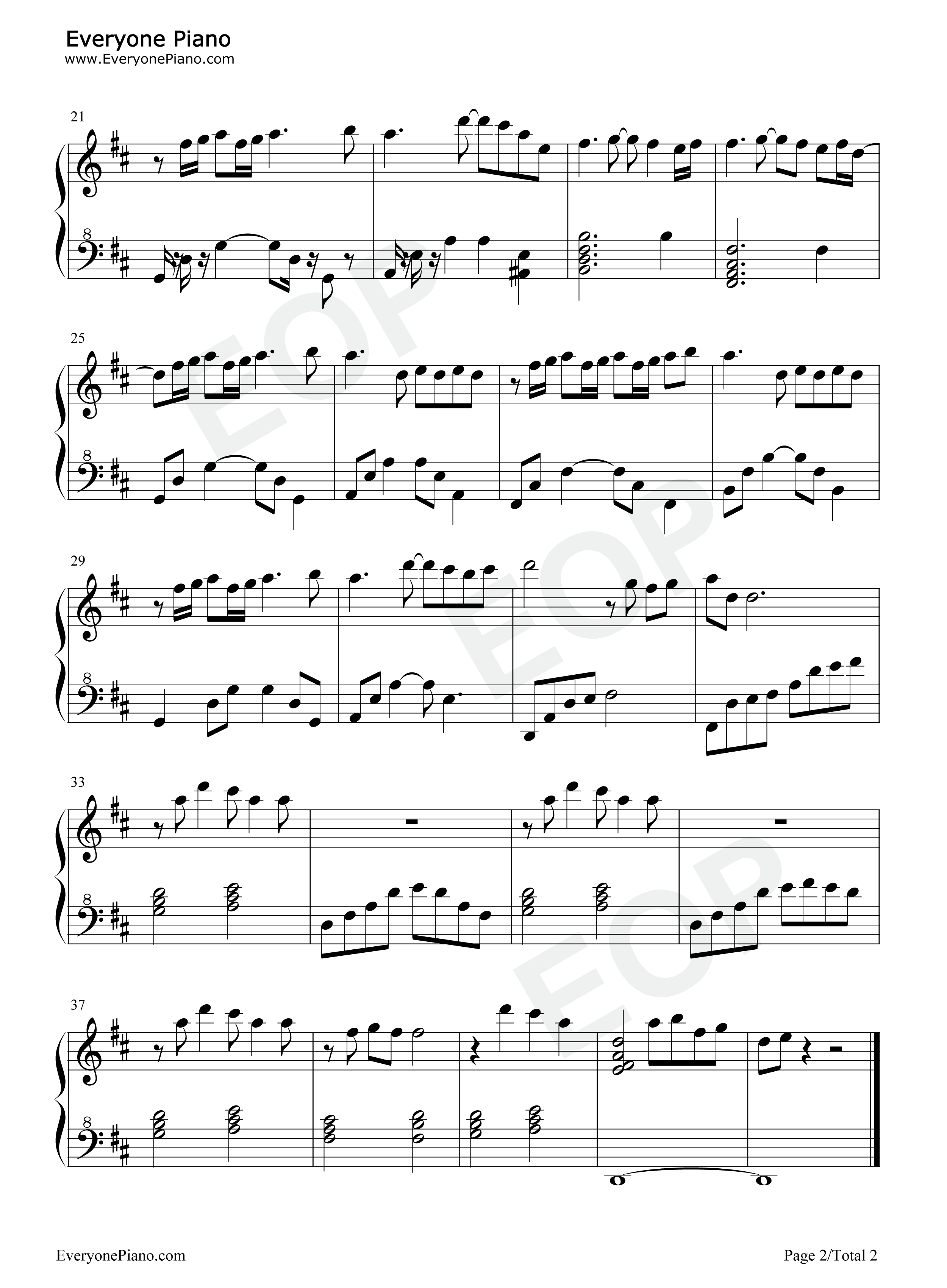 Aibyou钢琴谱_前田雄吾