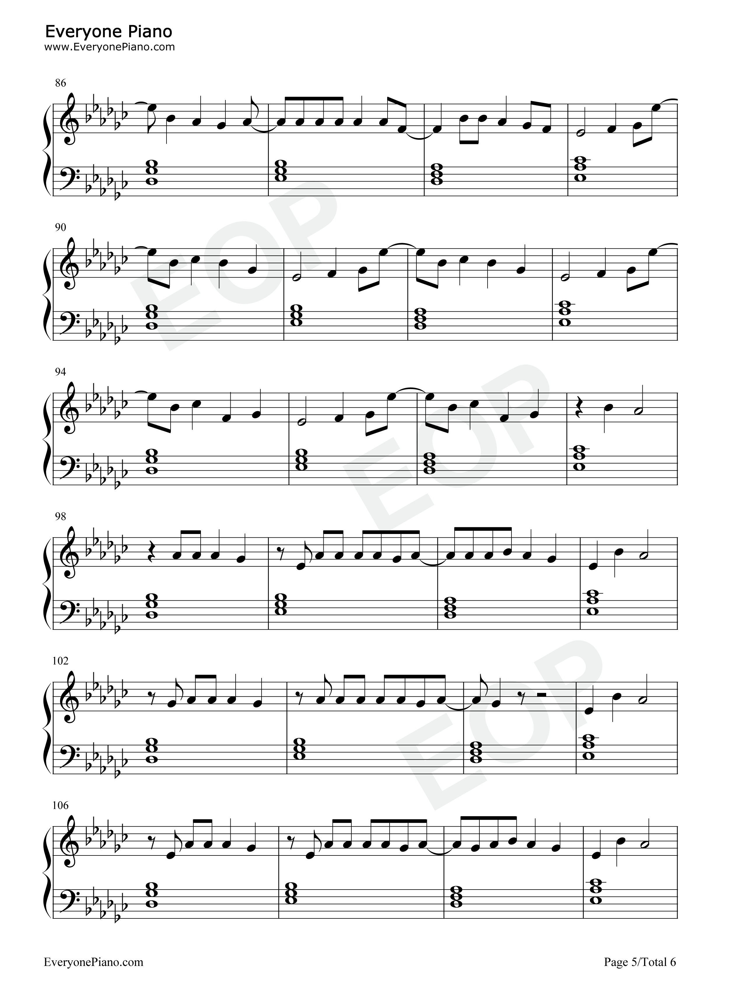 Lifes_A_Mess钢琴谱_Juice_Wrld_Halsey