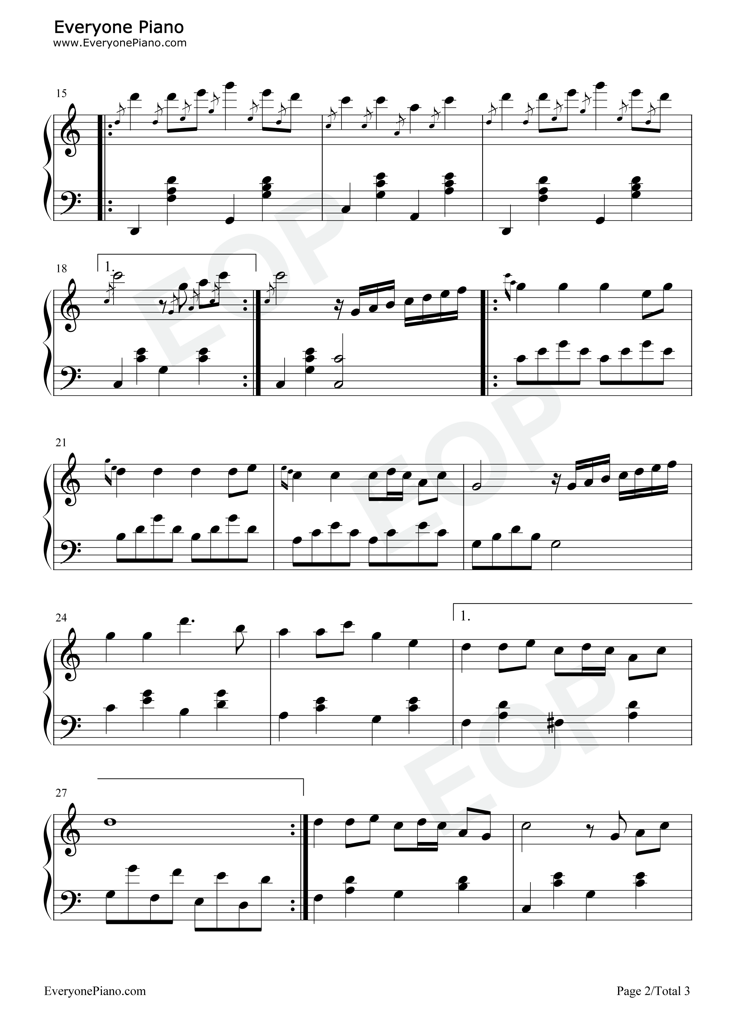 欢乐中国节钢琴谱_陈扬