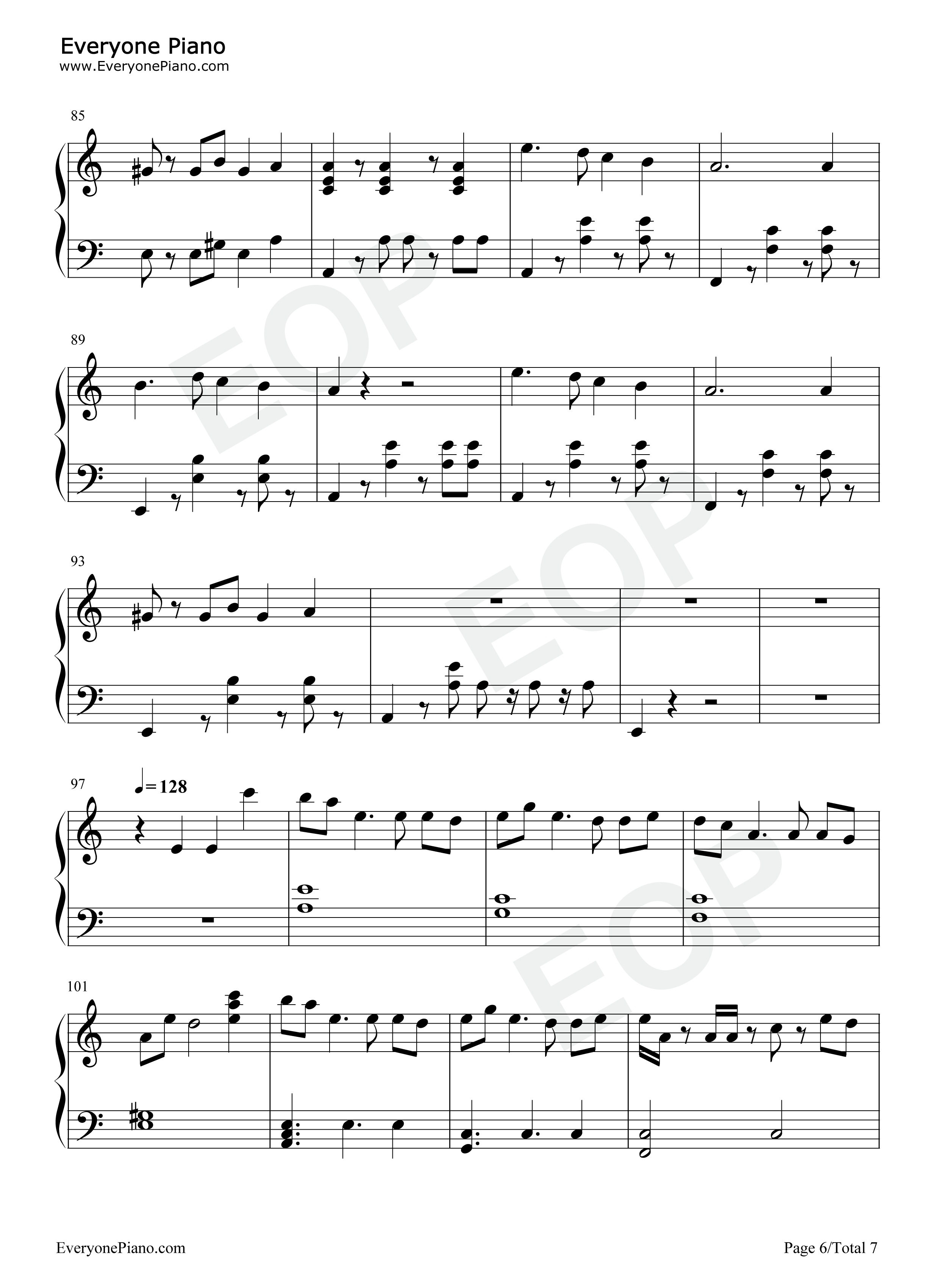 Maria钢琴谱_华莎_화사