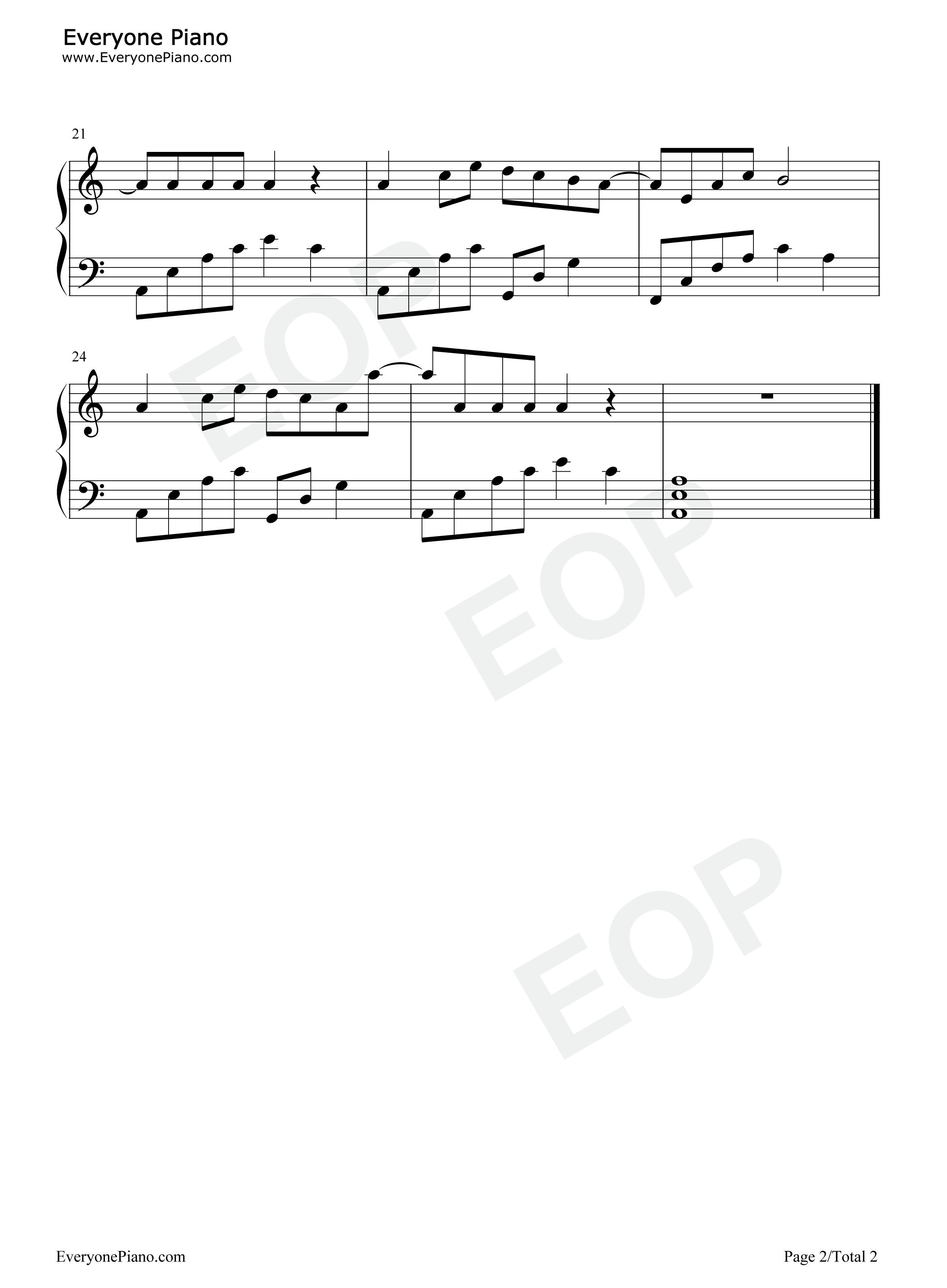 想起了你钢琴谱_程响