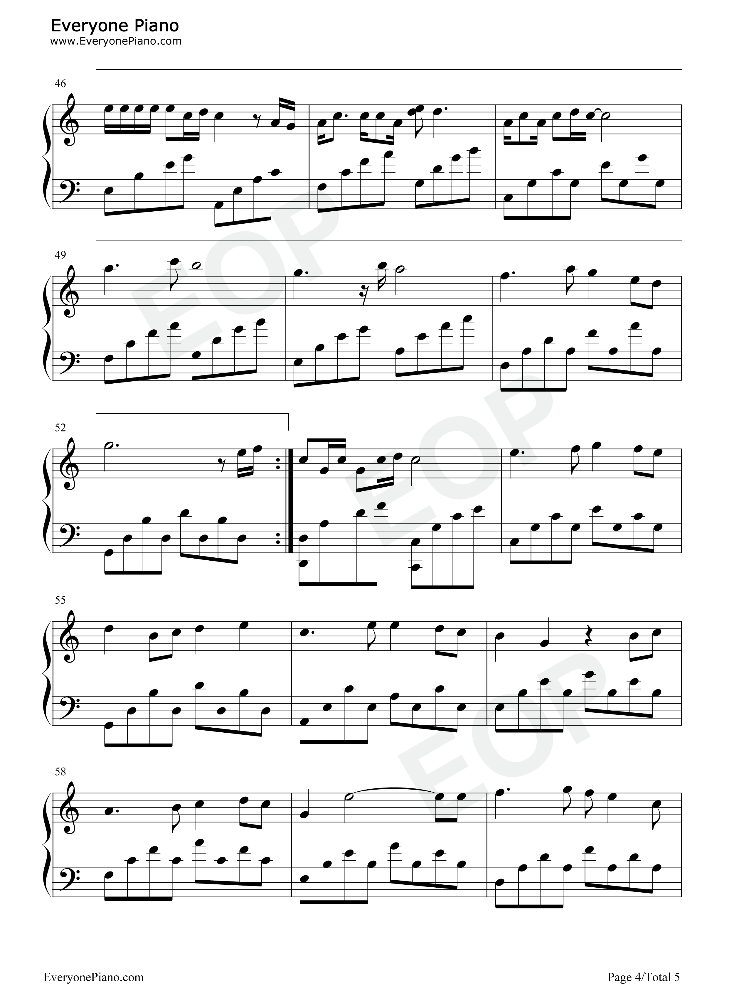 她很孤独钢琴谱_海伦