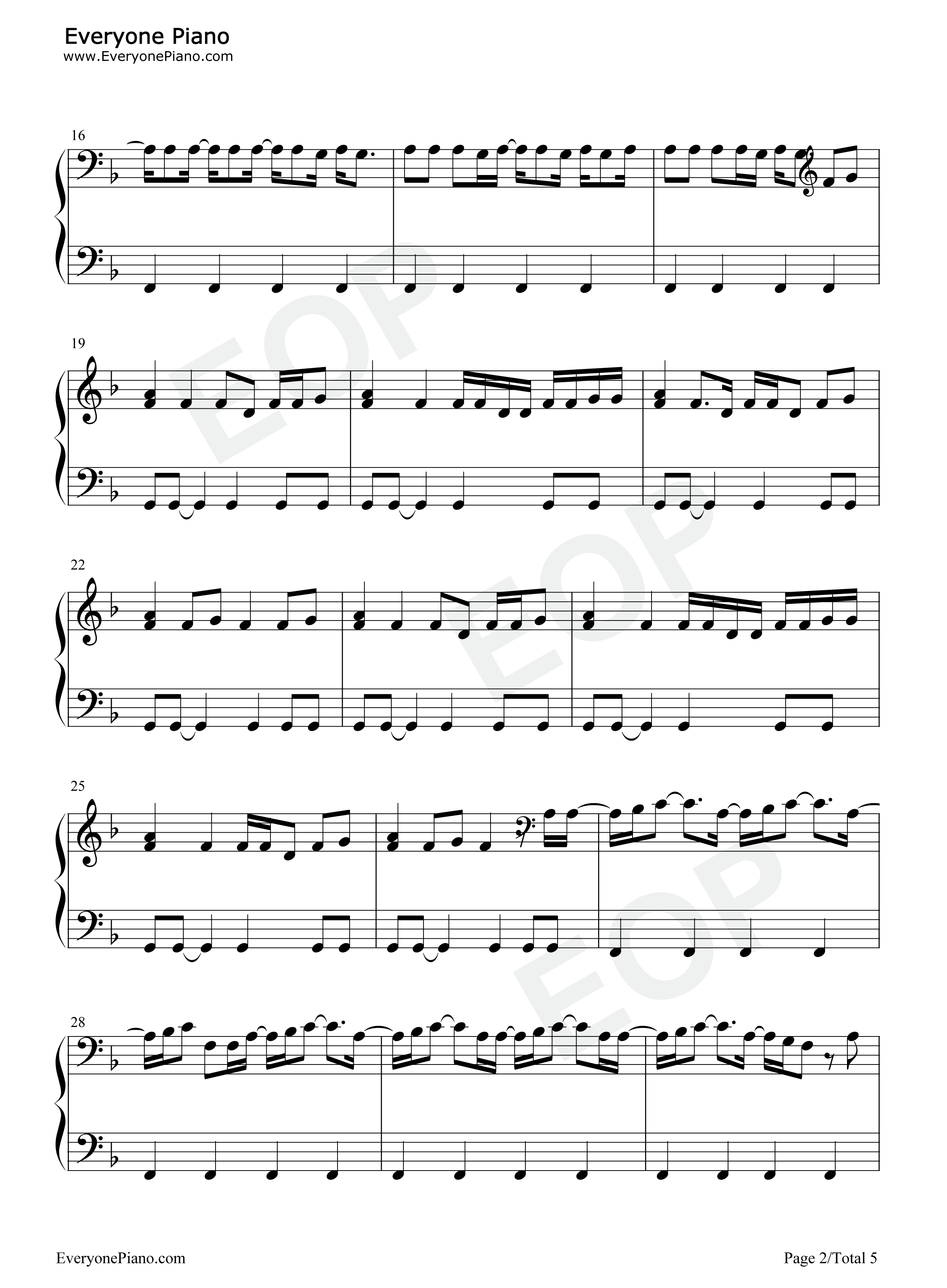 Smile钢琴谱_Katy_Perry