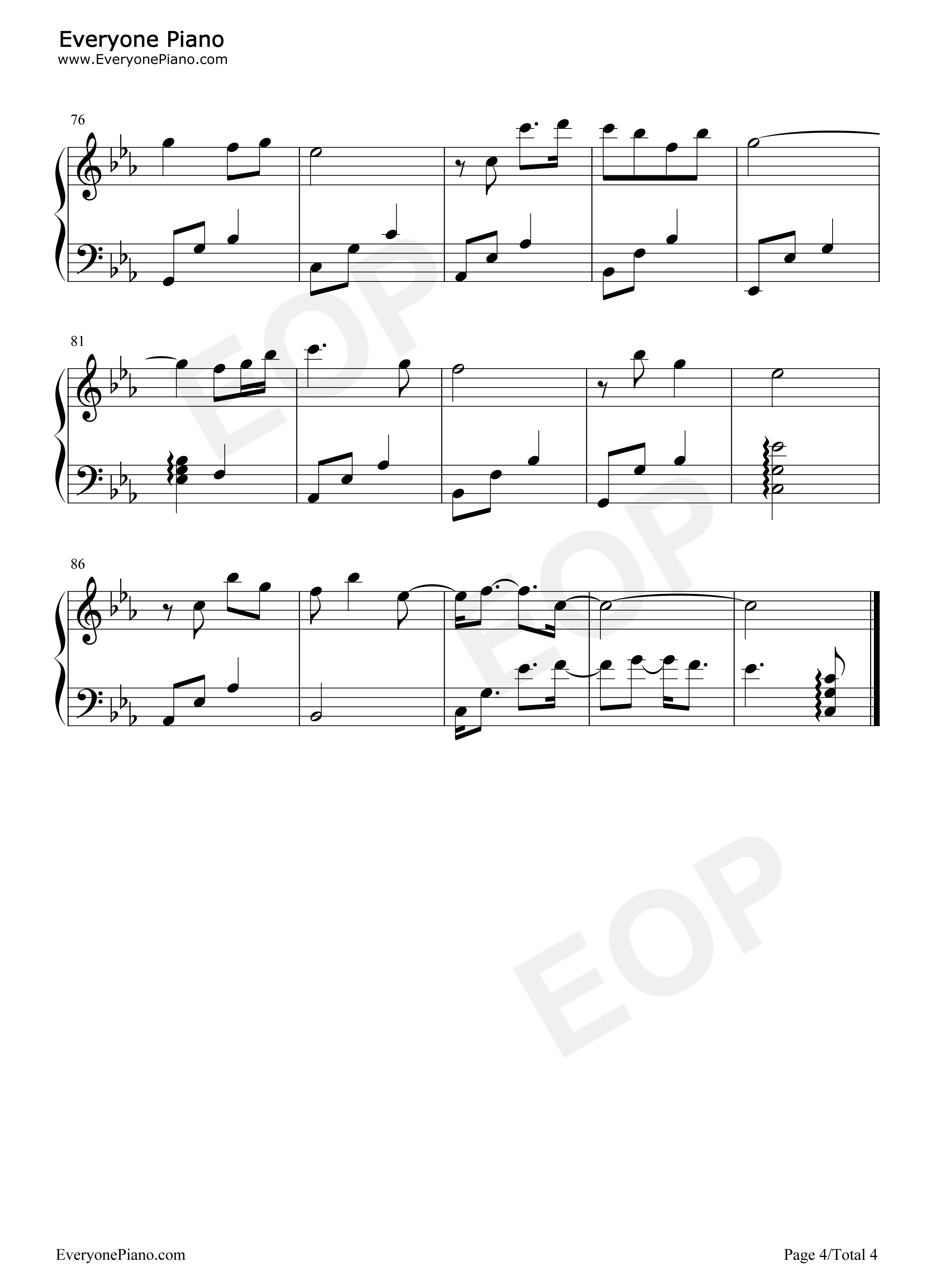 闲庭絮钢琴谱_刘珂矣