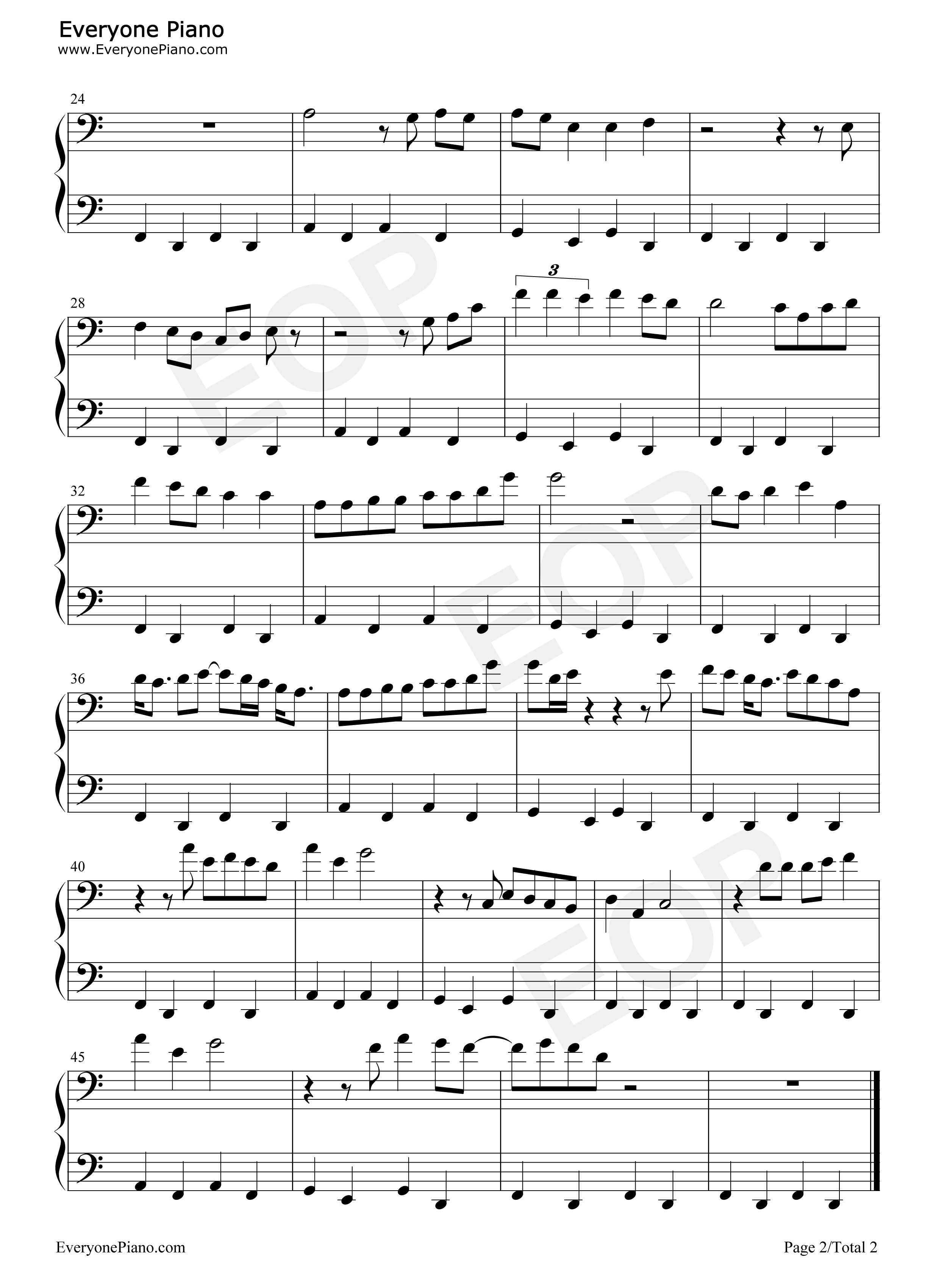 Changes钢琴谱_Justin_Bieber