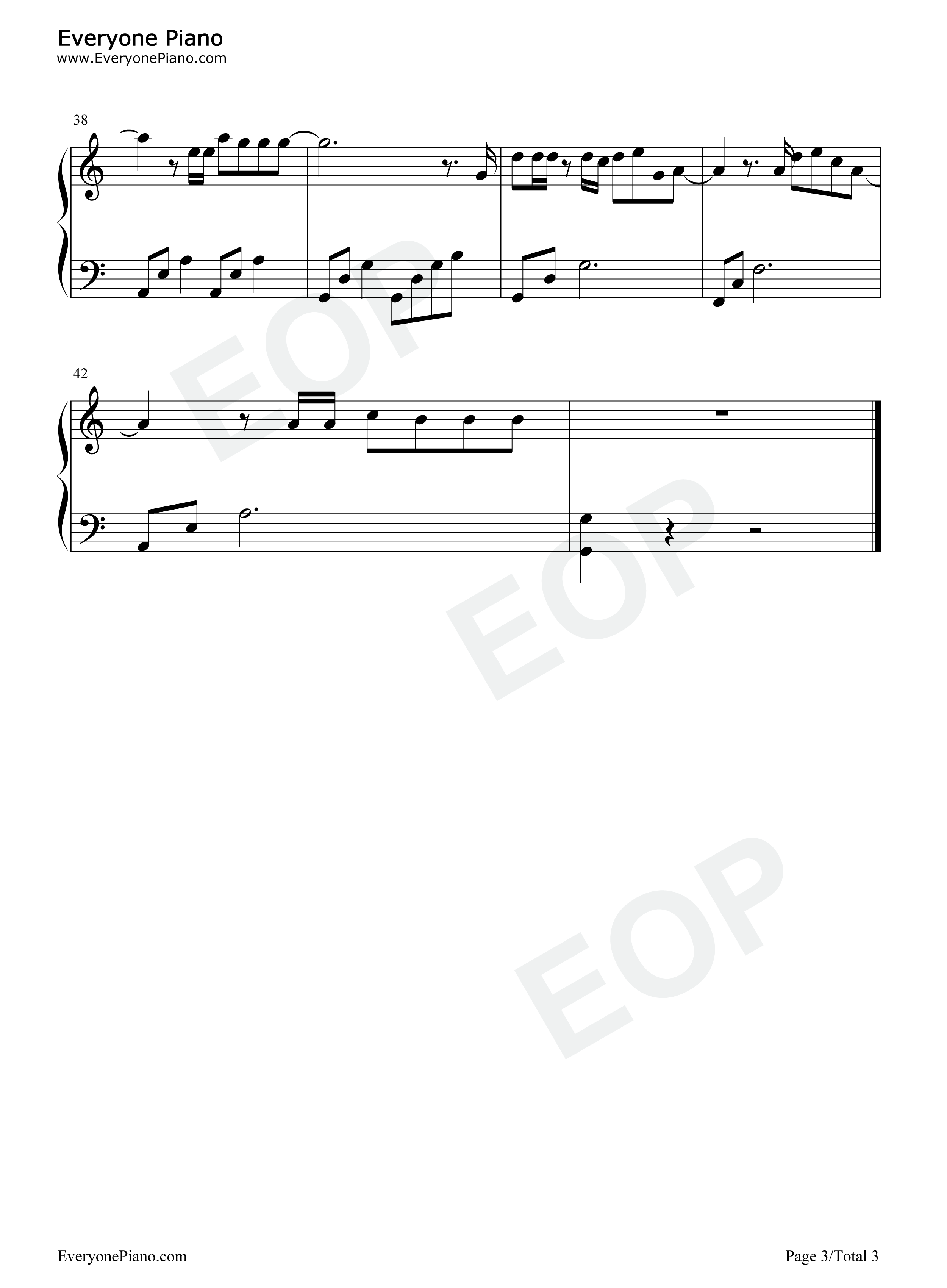 勋章钢琴谱_鹿晗