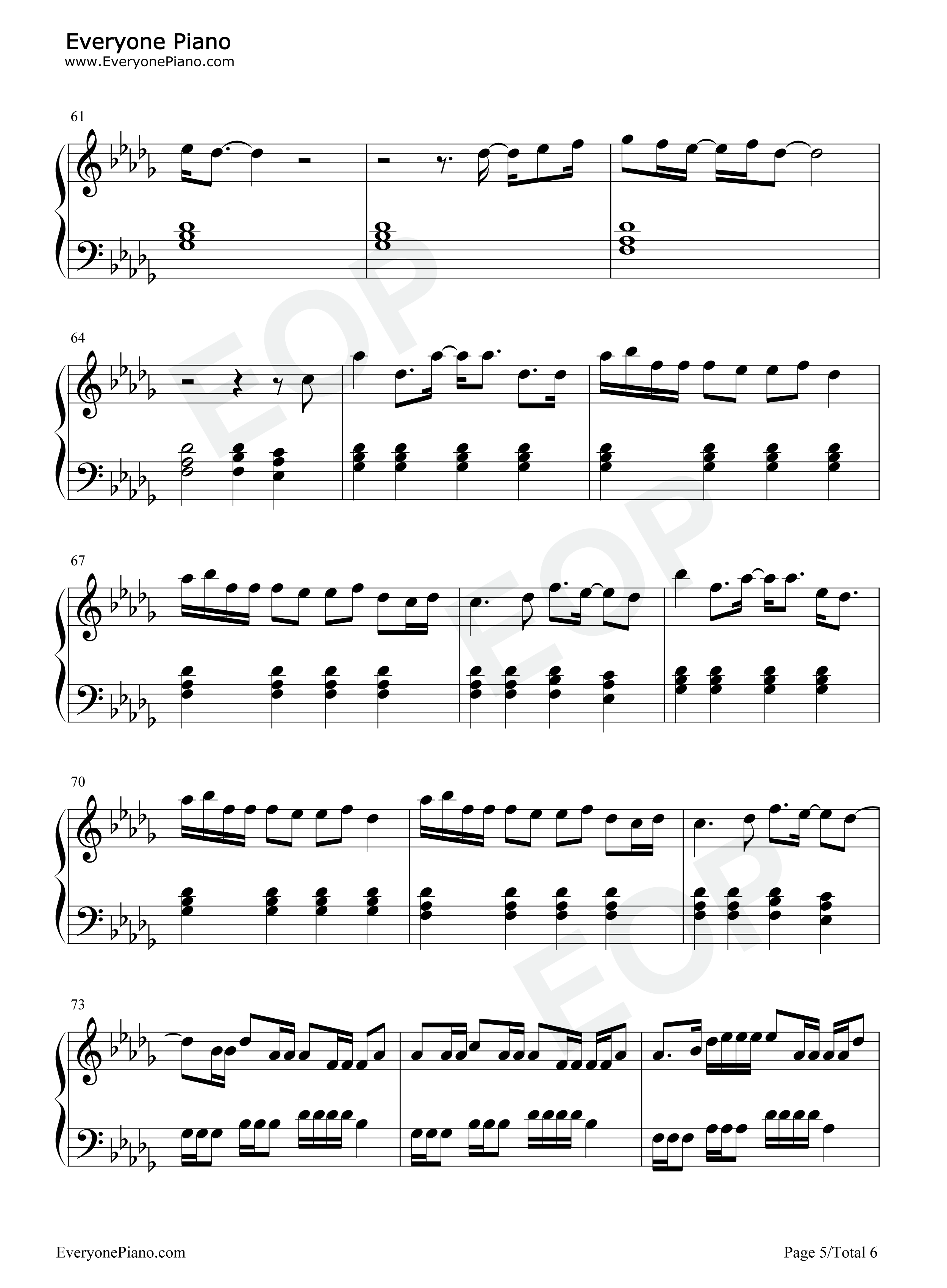 Nobodys_Love钢琴谱_Maroon_5