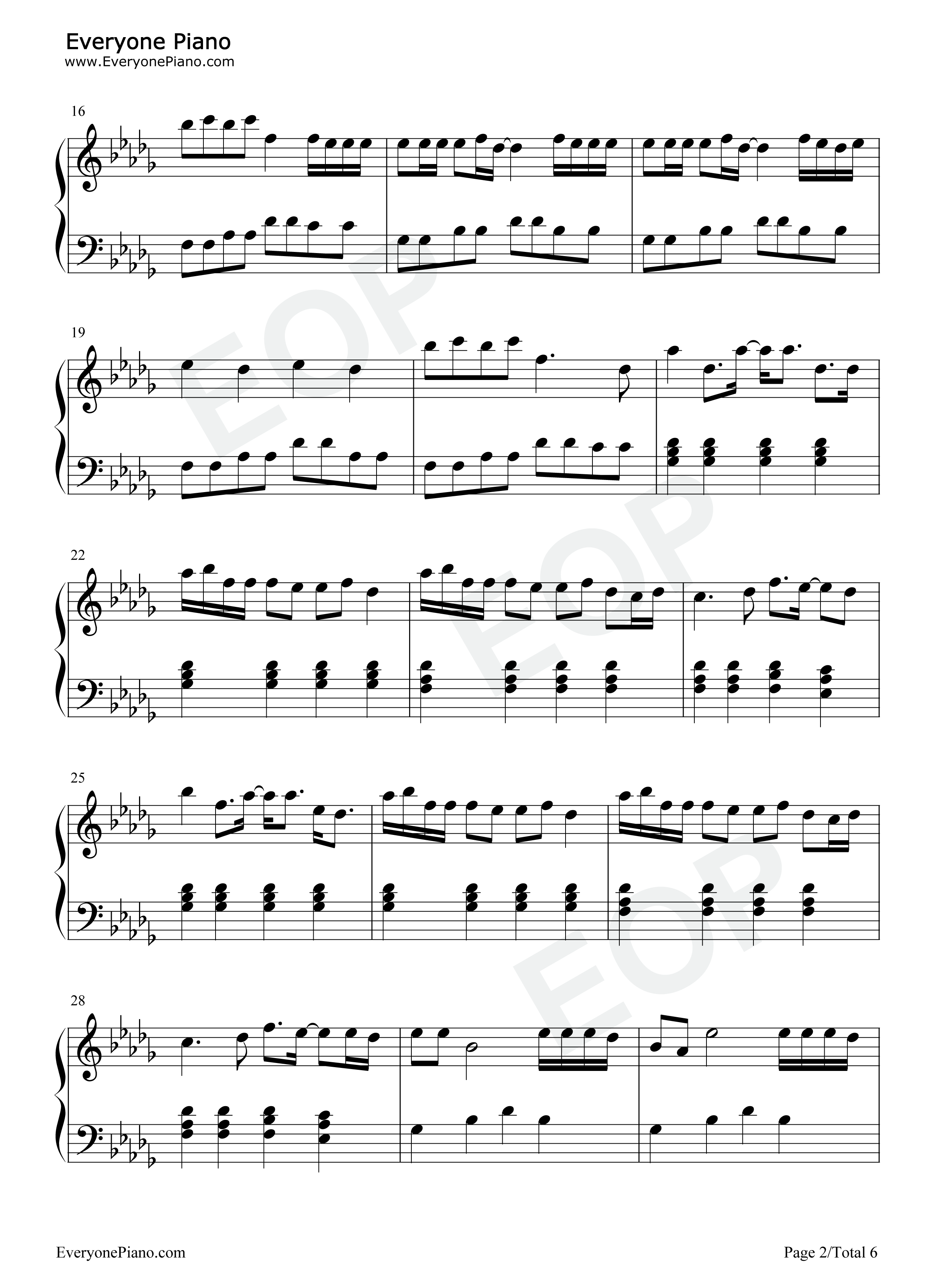 Nobodys_Love钢琴谱_Maroon_5