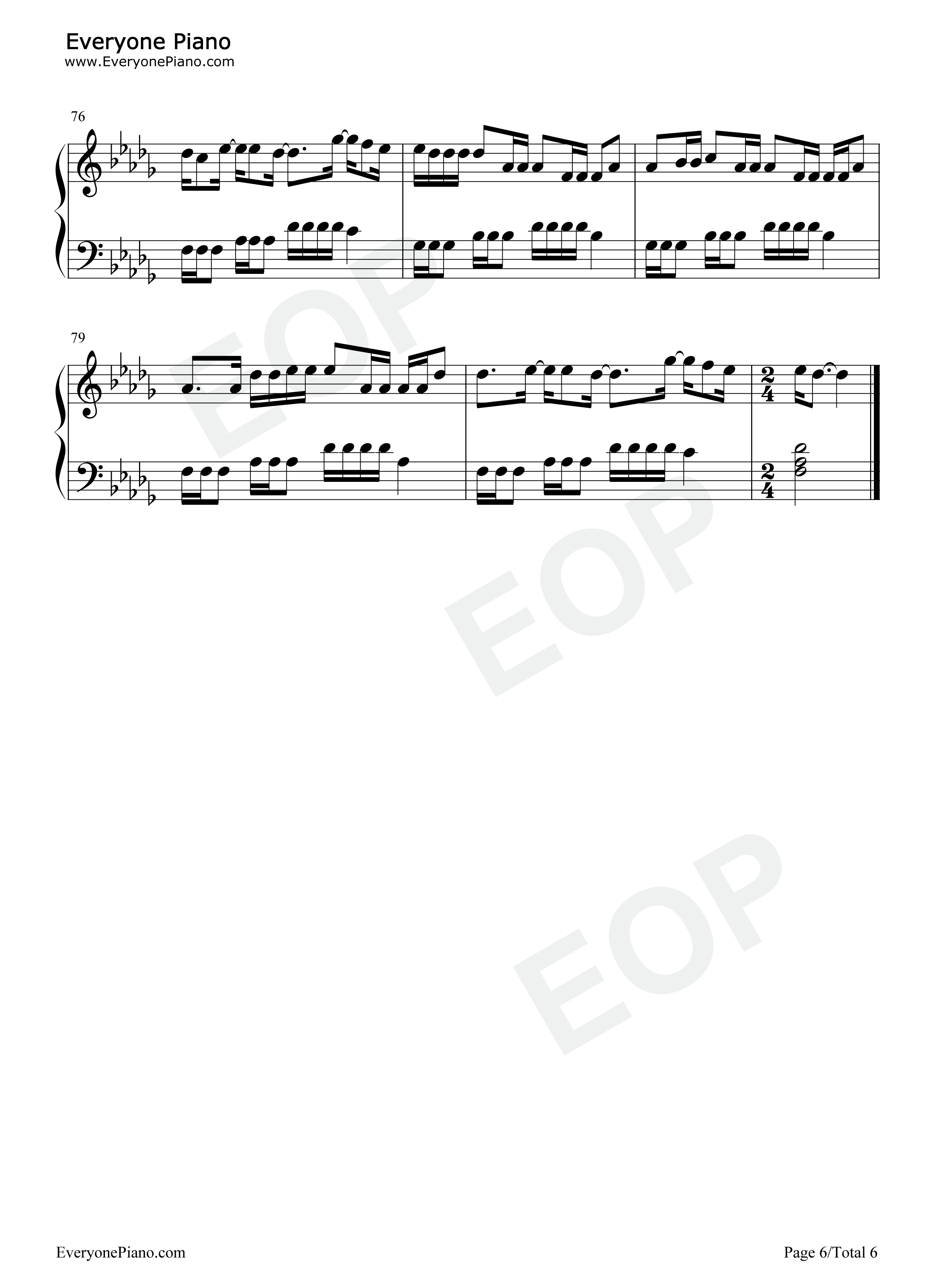 Nobodys_Love钢琴谱_Maroon_5