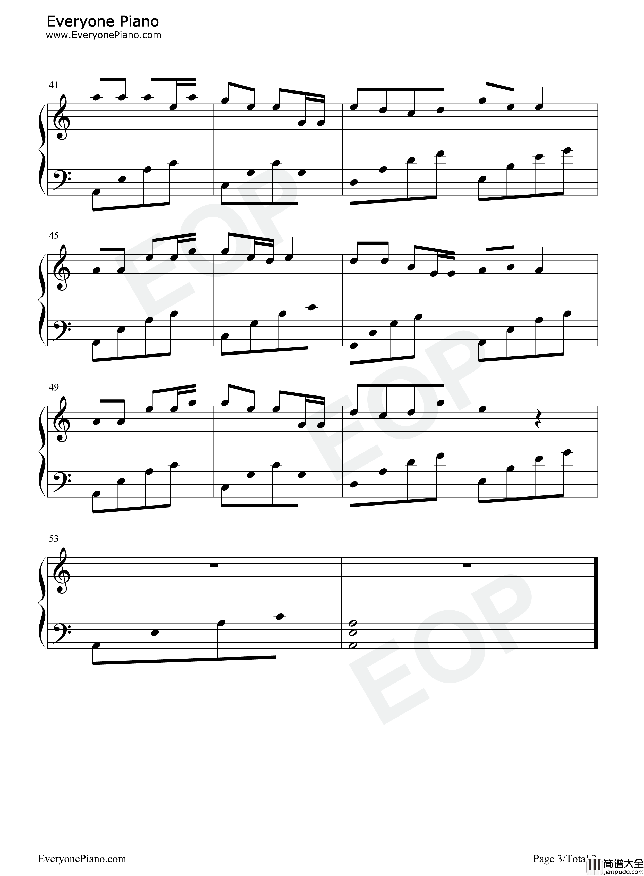 奢香夫人钢琴谱_凤凰传奇