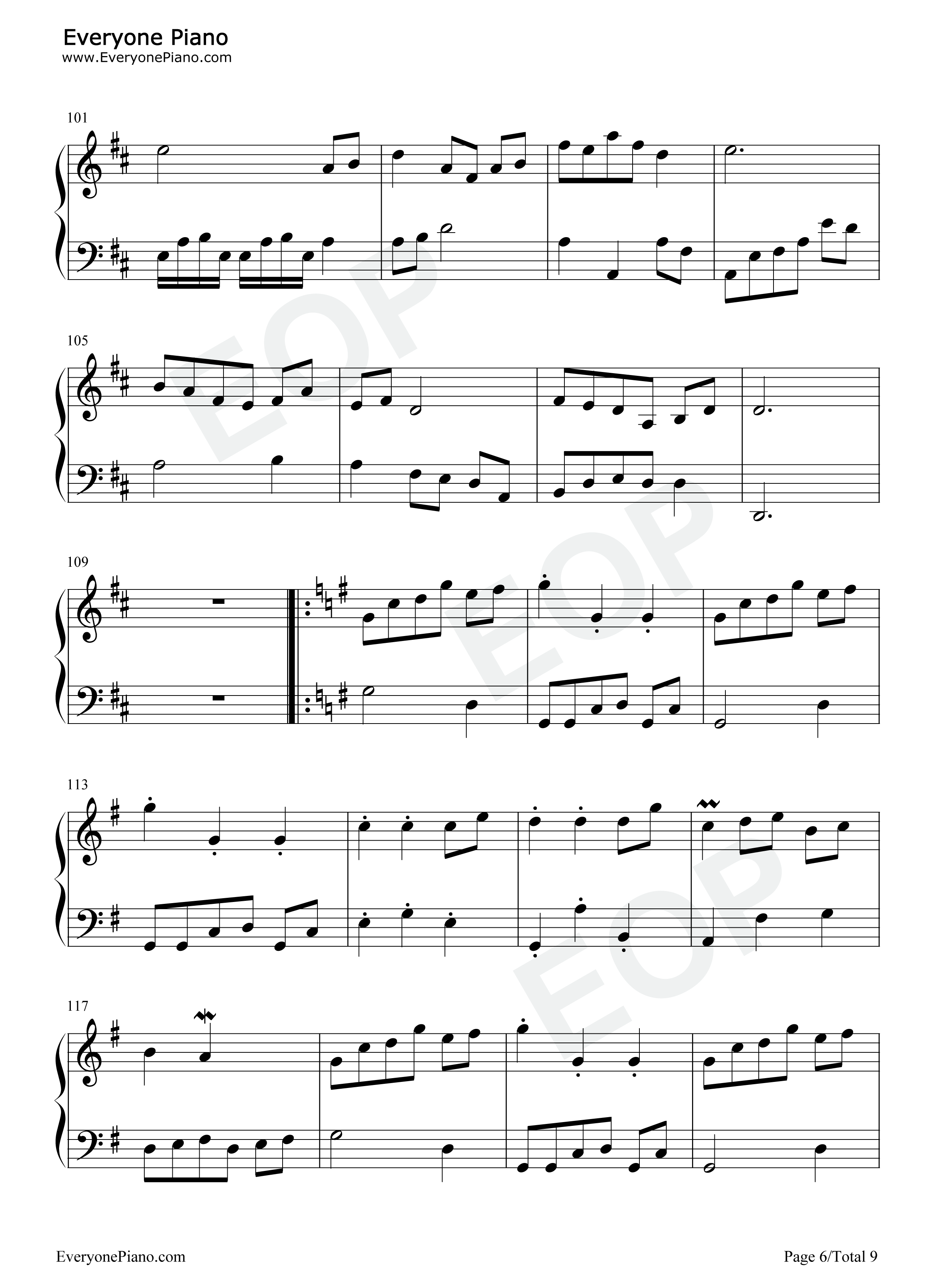 木毛组曲钢琴谱_IDW哒