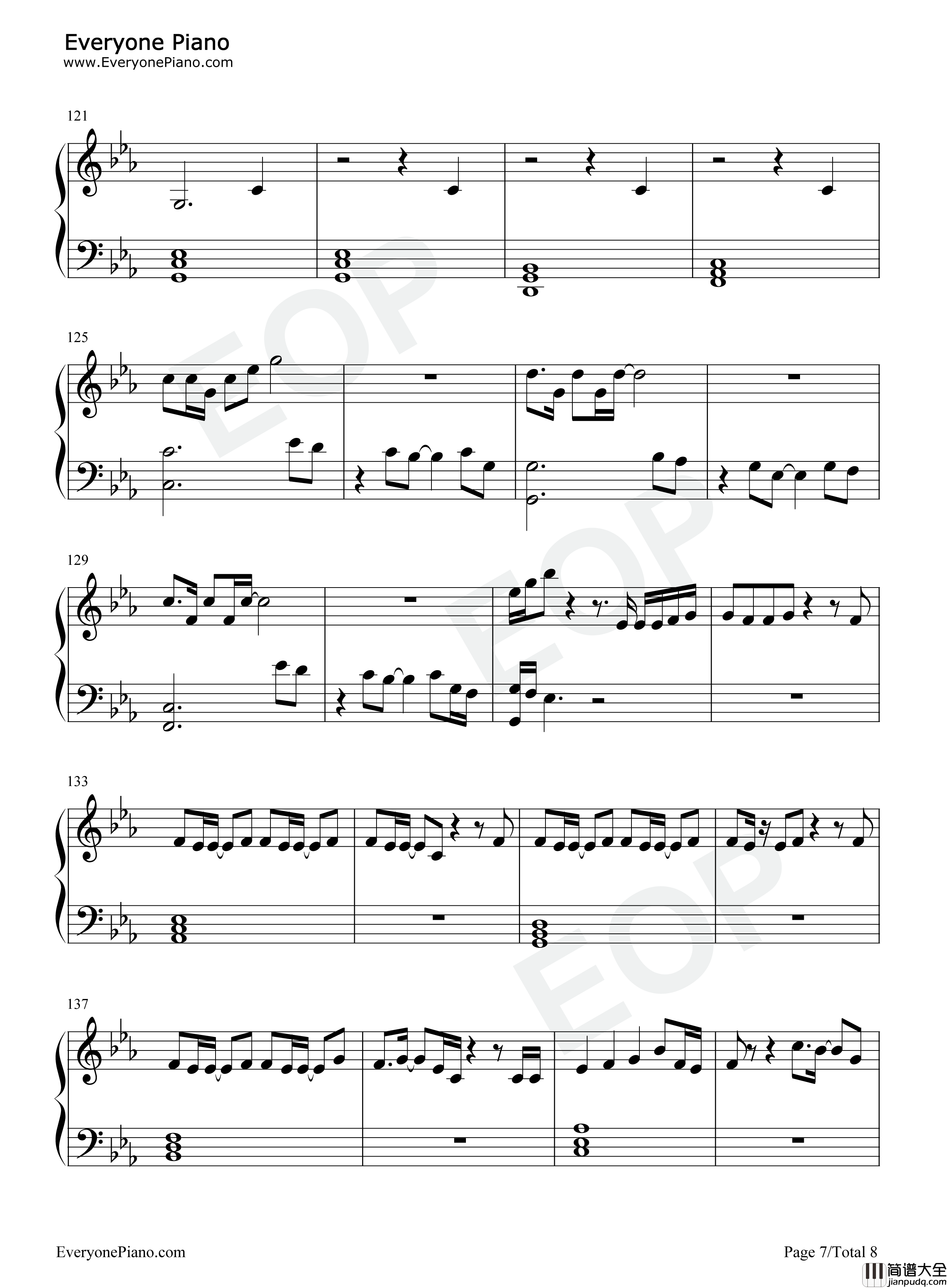 After_Hours钢琴谱_The_Weeknd