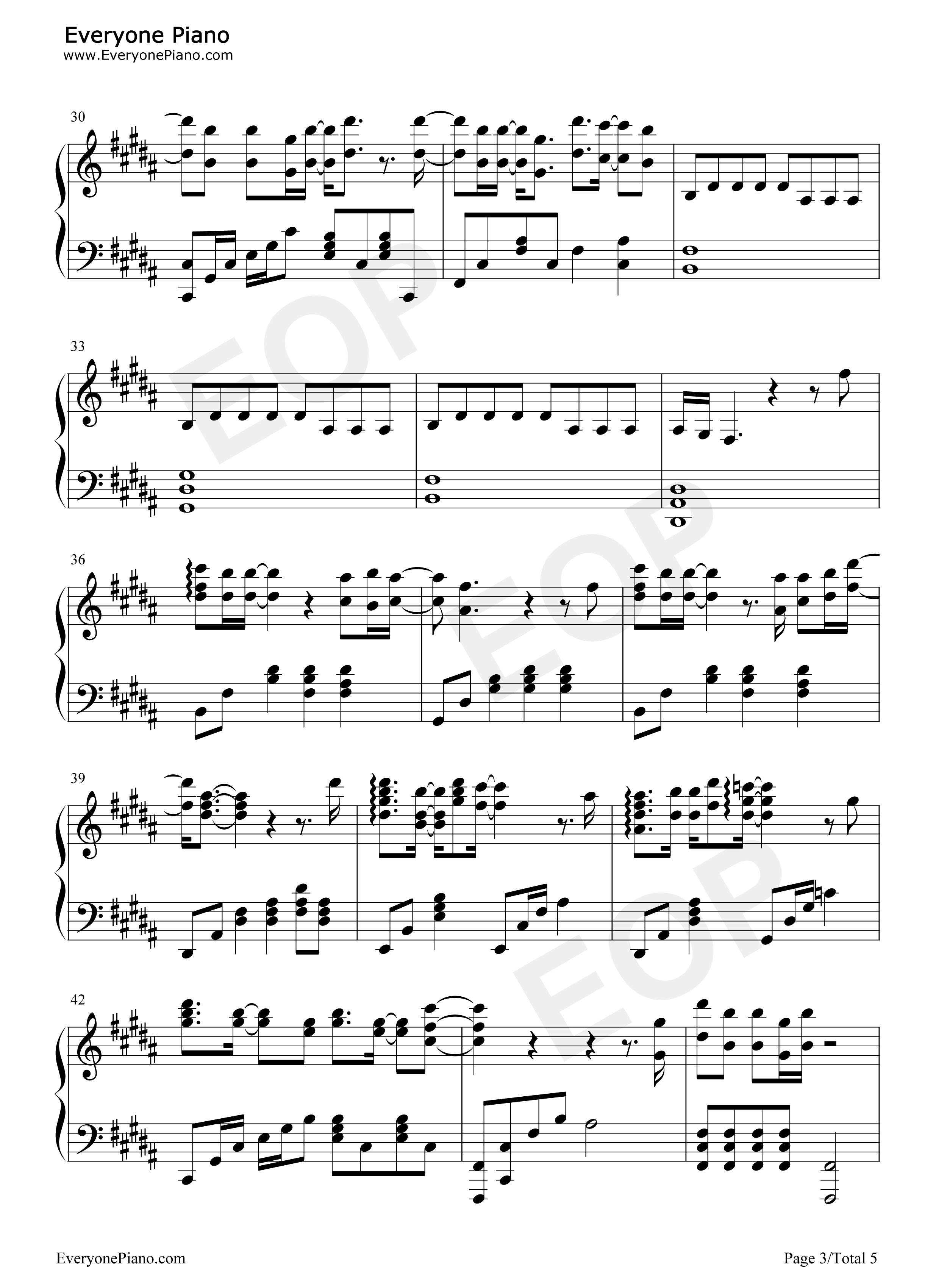 天外来物钢琴谱_薛之谦