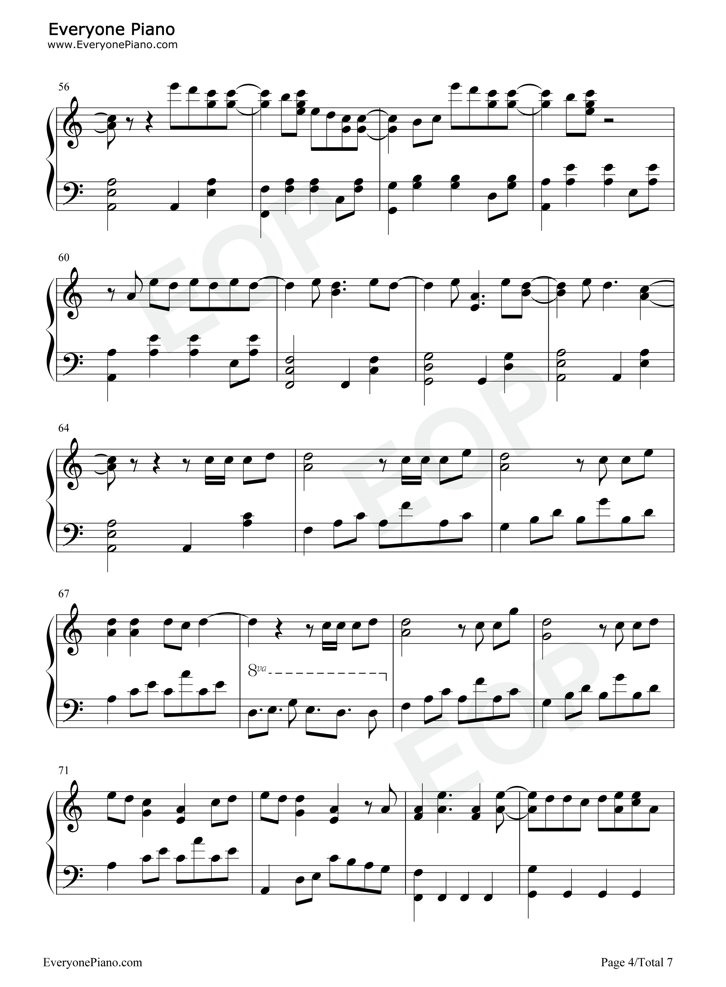 Fallin_Flower钢琴谱_SEVENTEEN