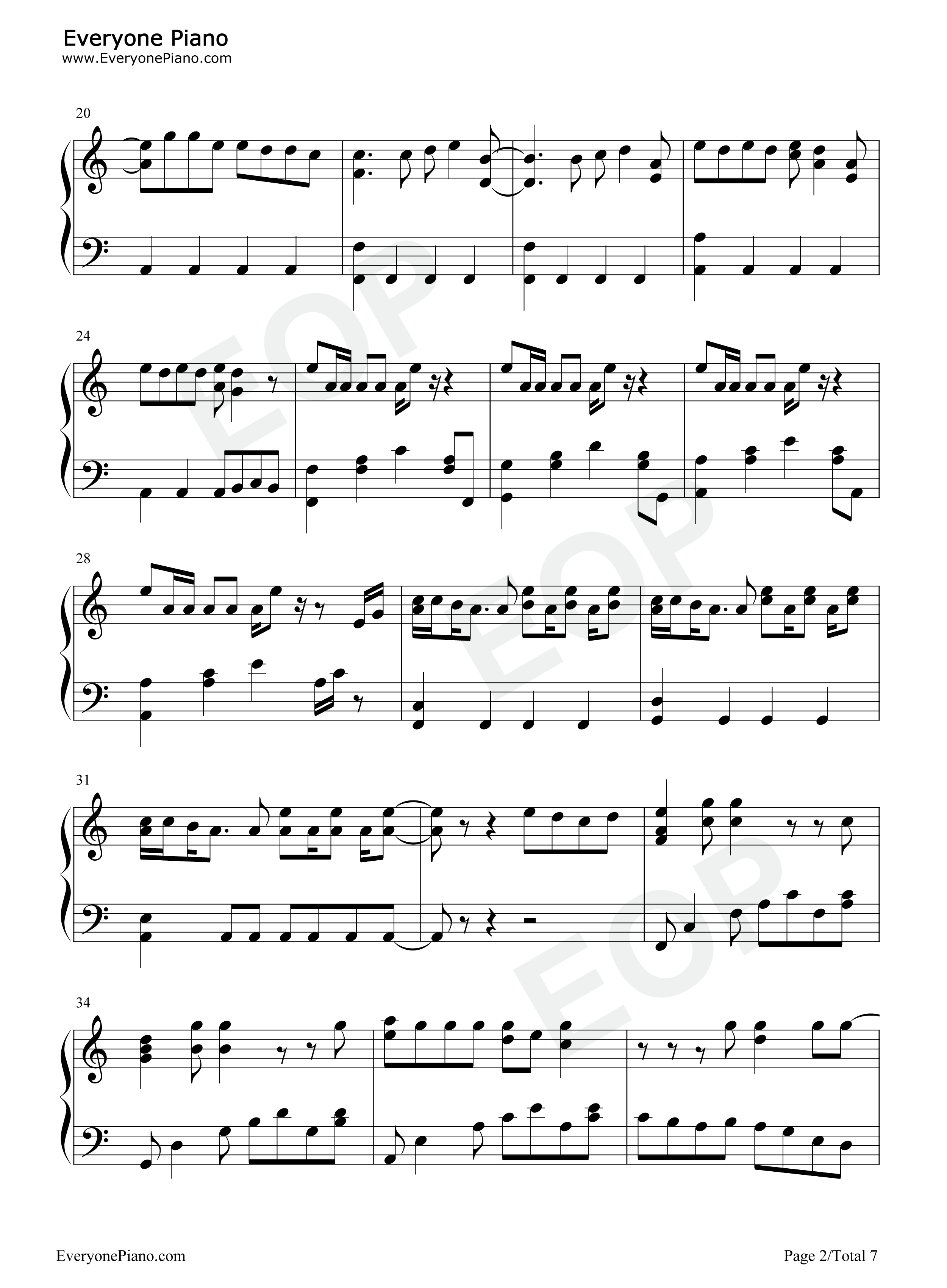 Fallin_Flower钢琴谱_SEVENTEEN