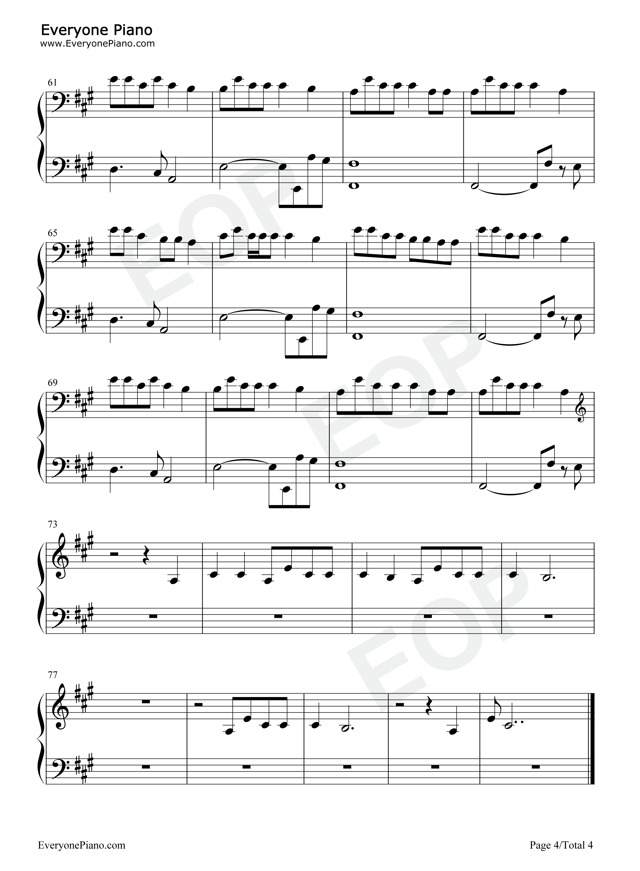 Party_Girl钢琴谱_StaySolidRocky