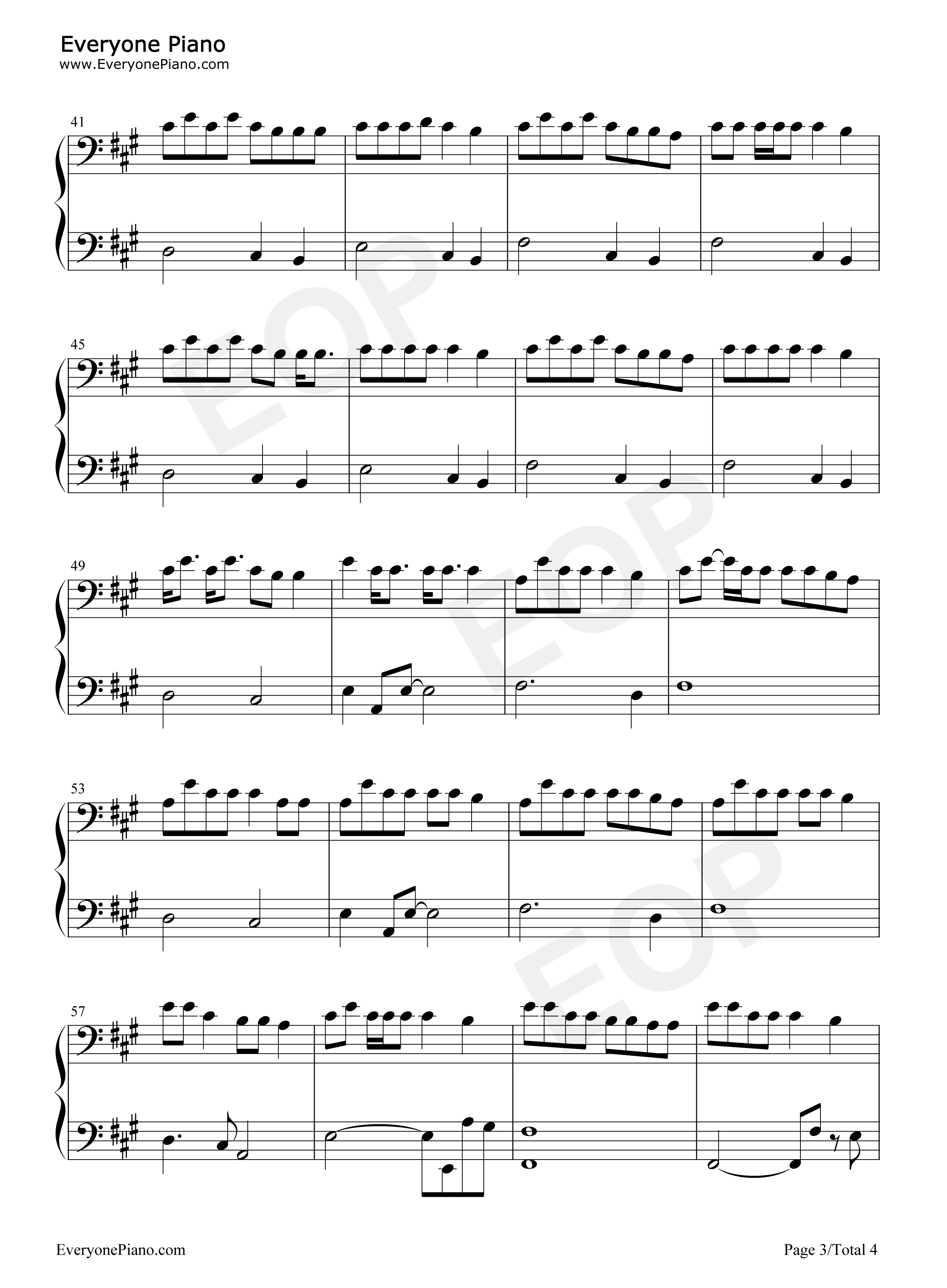 Party_Girl钢琴谱_StaySolidRocky