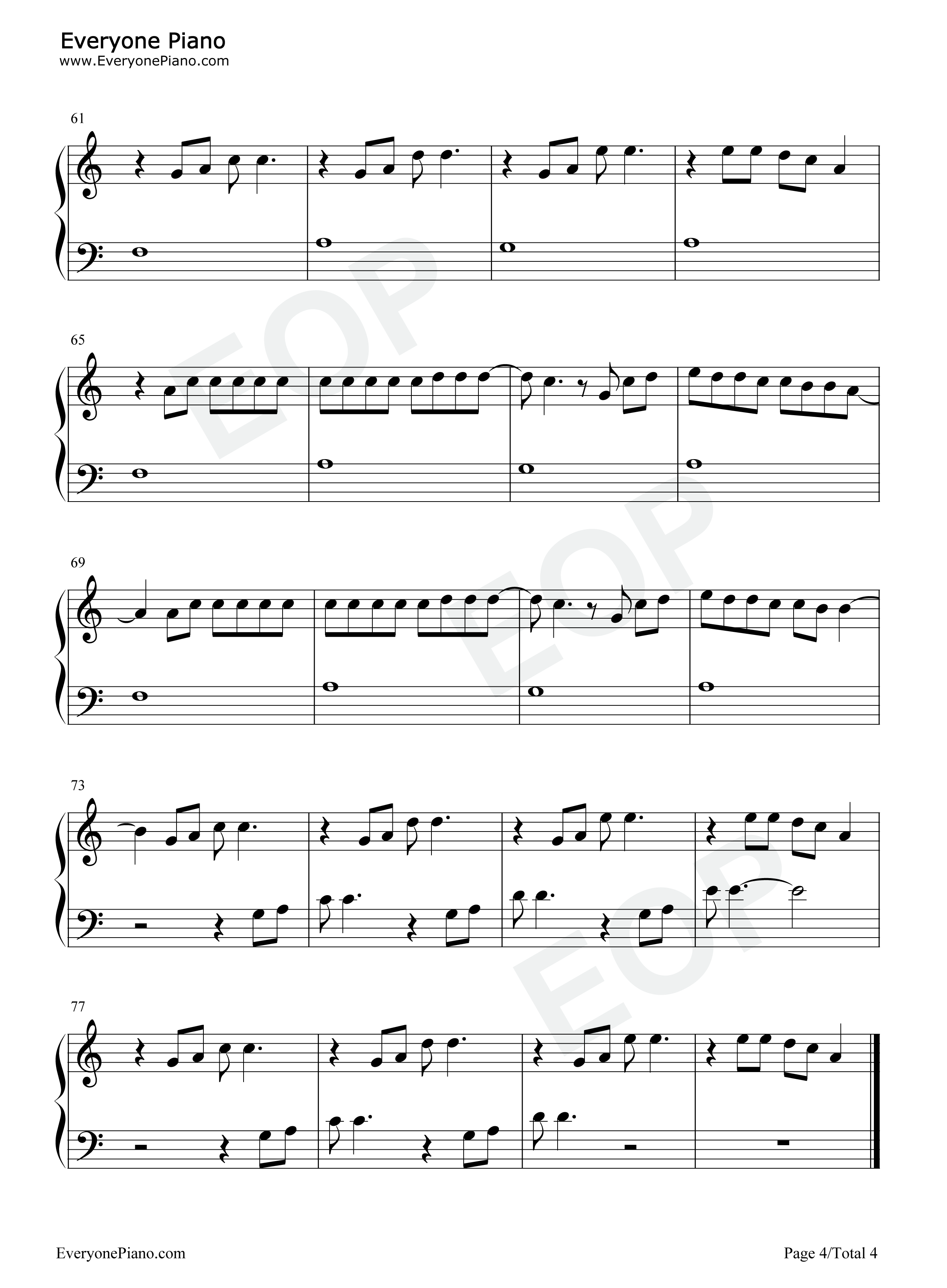 Grace钢琴谱_Lewis_Capaldi