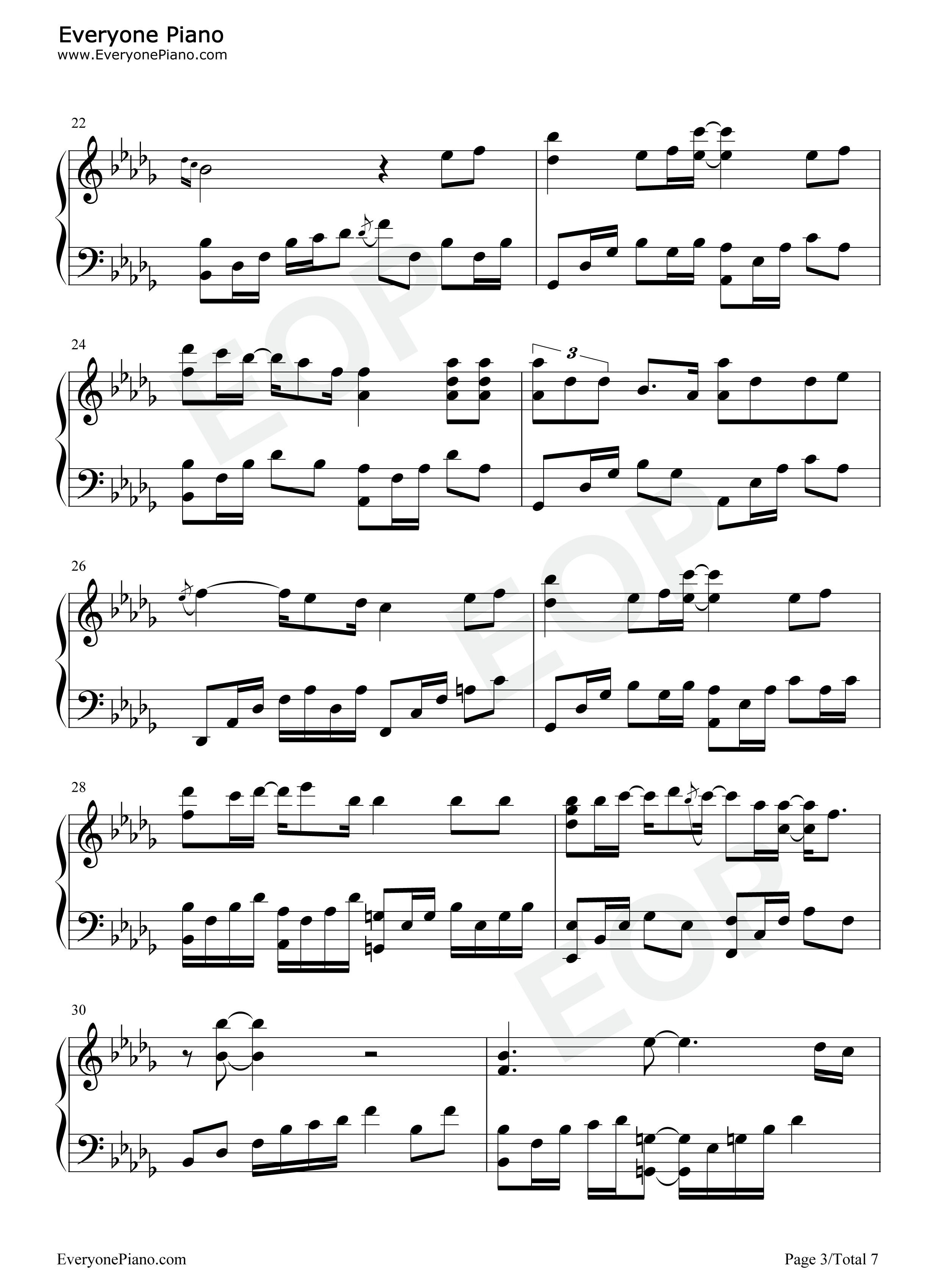 尘埃钢琴谱_家家