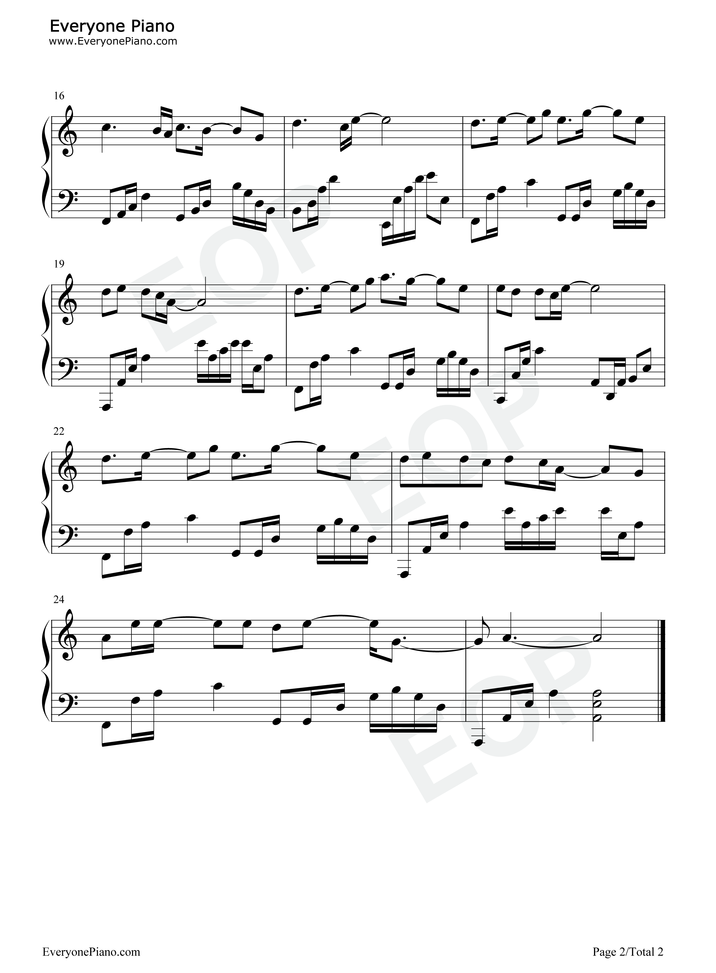 悦神钢琴谱_KBShinya