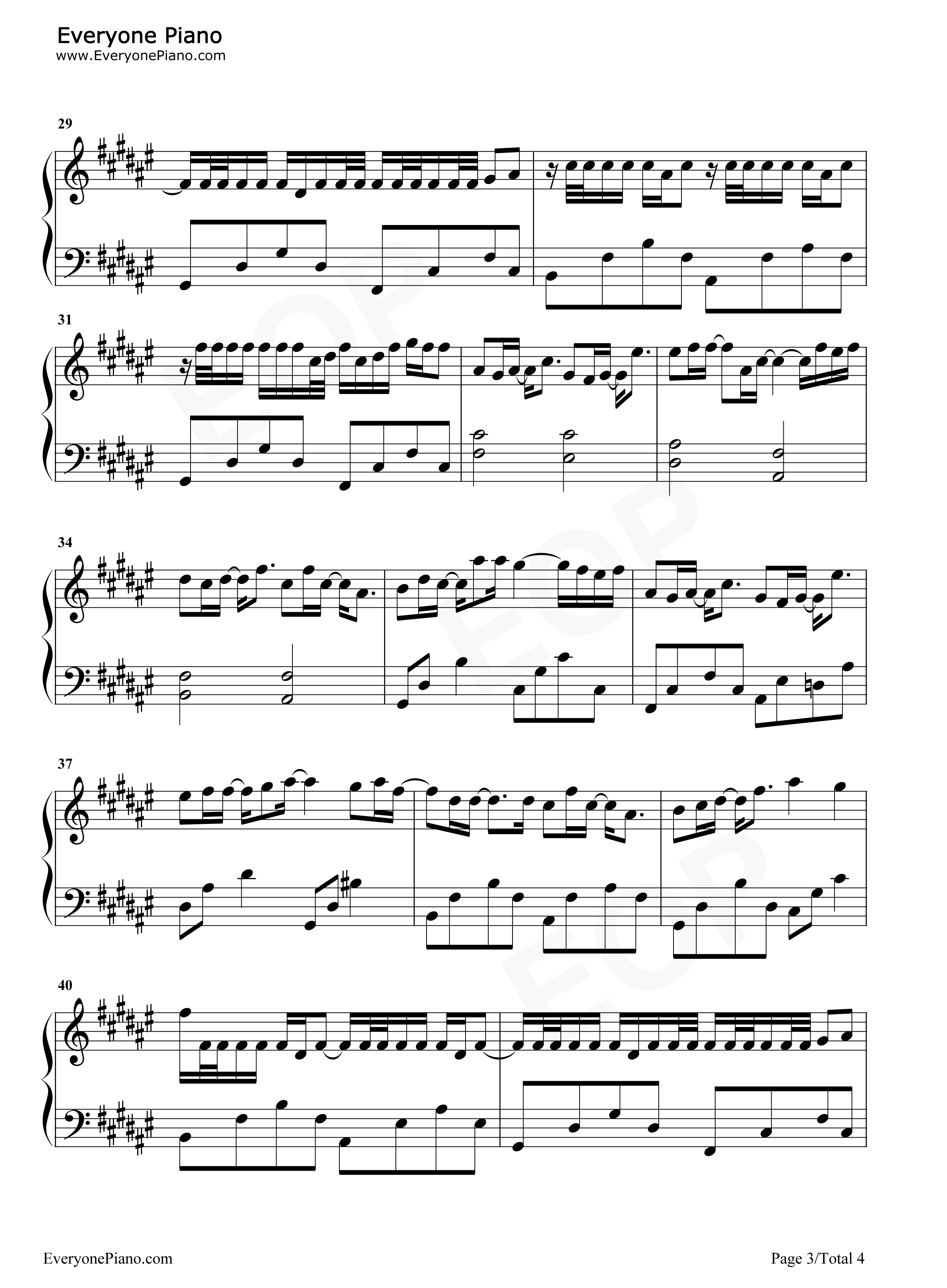 想见你想见你想见你钢琴谱_八三夭