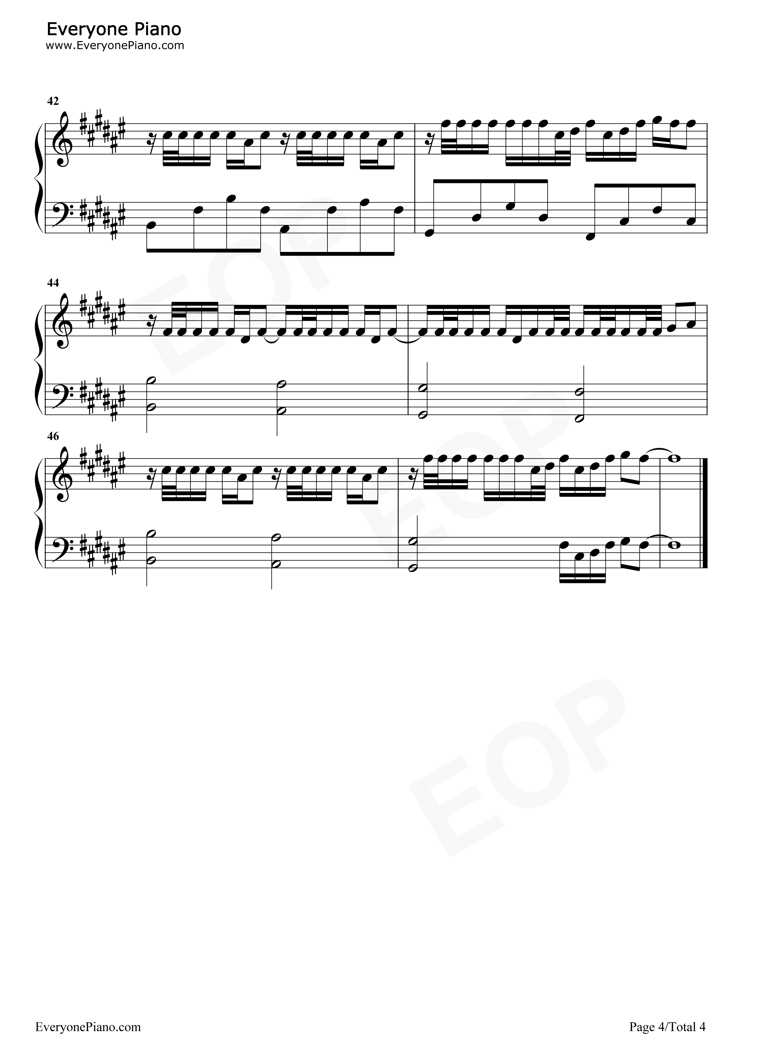 想见你想见你想见你钢琴谱_八三夭