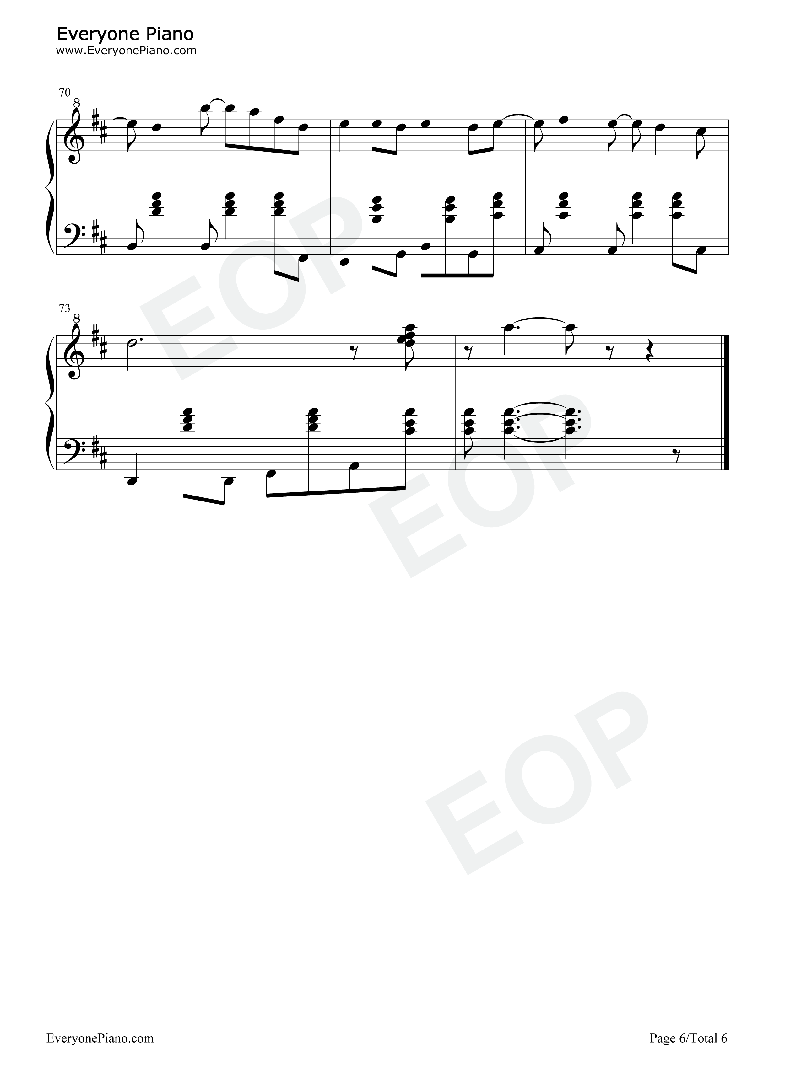 Summertime钢琴谱_cinnamons